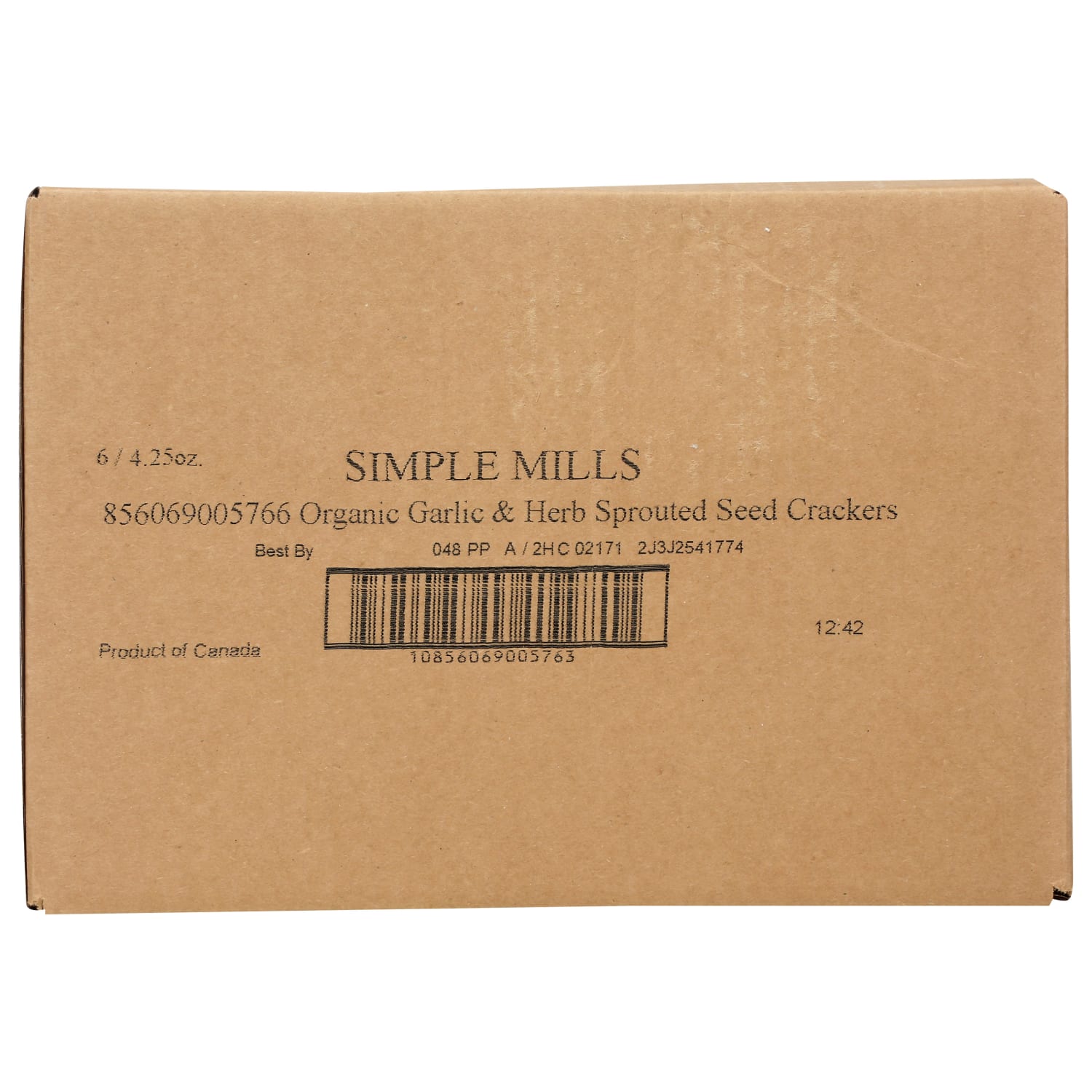 Simple Mills Seed Flour Crackers, Garlic & Herb, 4.25 Oz, Total Qty 6 - Image 6