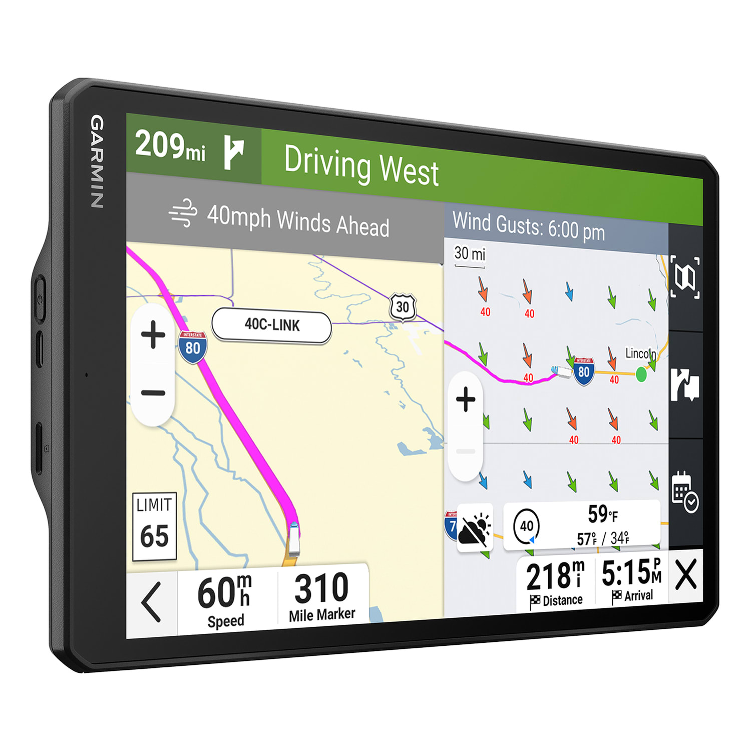 Garmin dezl OTR1020 GPS Truck Navigator With 10in Touchscreen Display - Image 6