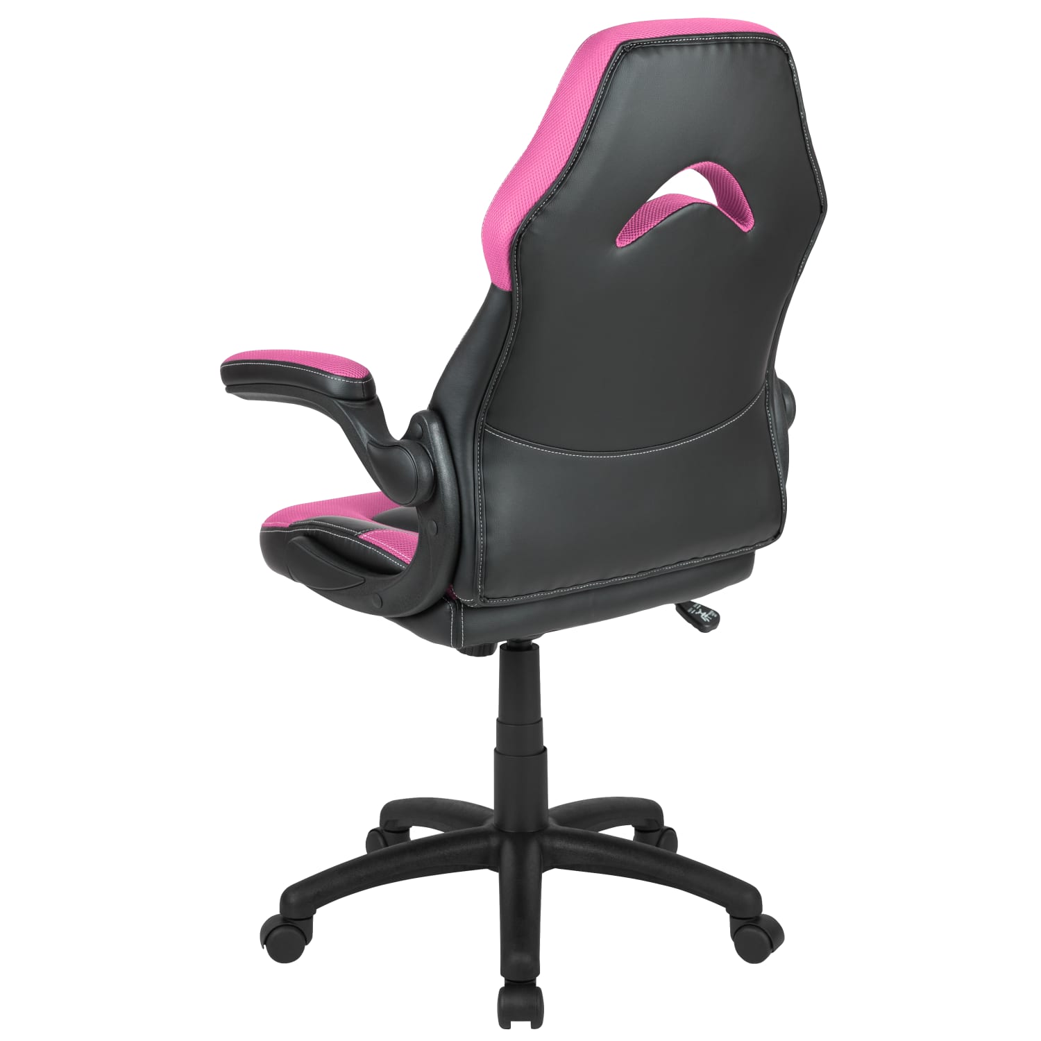 Flash Furniture X10 Ergonomic LeatherSoft Faux Leather HighBack Racing Gaming Chair With FlipUp Arms PinkBlack PopularChairscom Flash Furniture X10 Ergonomic LeatherSoft Faux Leather High Back Racing Gaming Chair With Flip Up Arms PinkBlack PopularChairscom