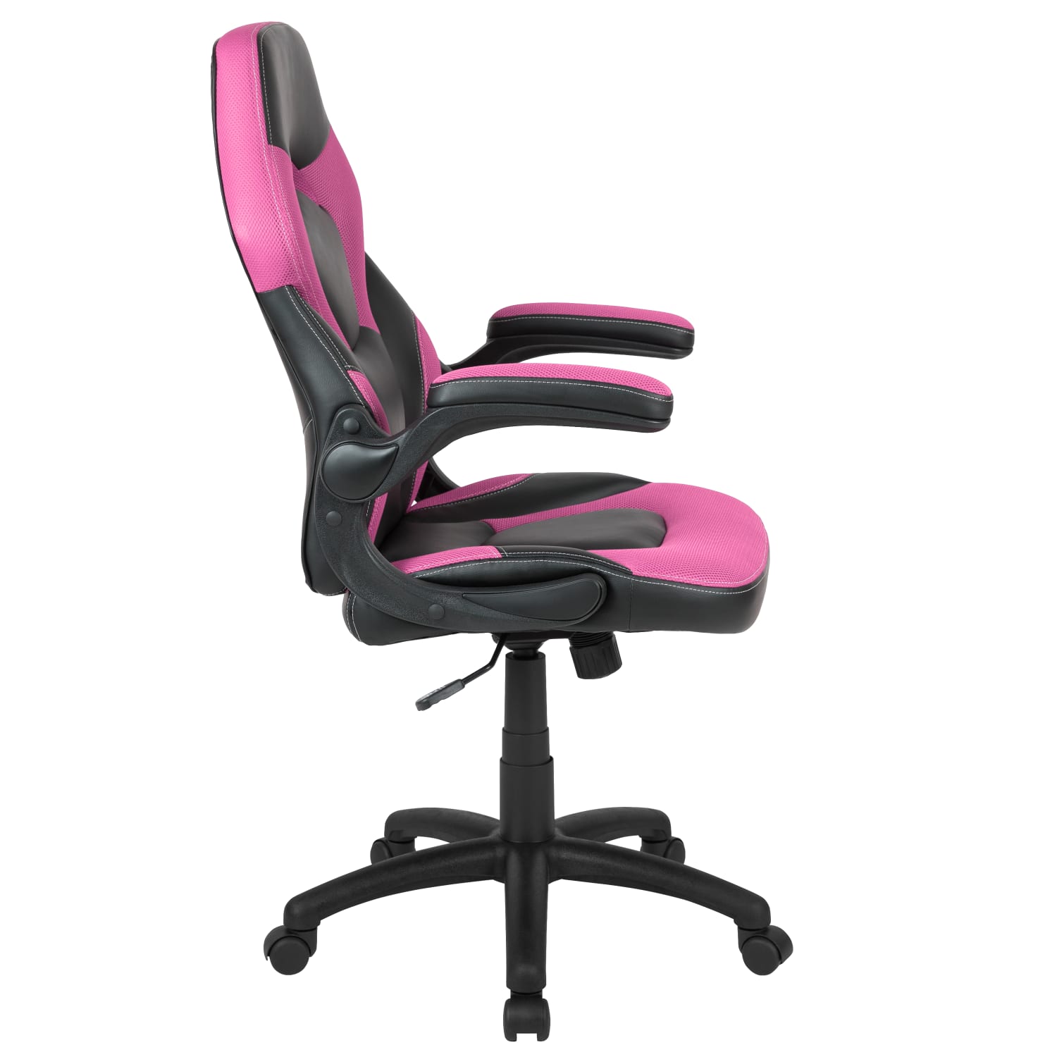 Flash Furniture X10 Ergonomic LeatherSoft Faux Leather HighBack Racing Gaming Chair With FlipUp Arms PinkBlack PopularChairscom Flash Furniture X10 Ergonomic LeatherSoft Faux Leather High Back Racing Gaming Chair With Flip Up Arms PinkBlack PopularChairscom