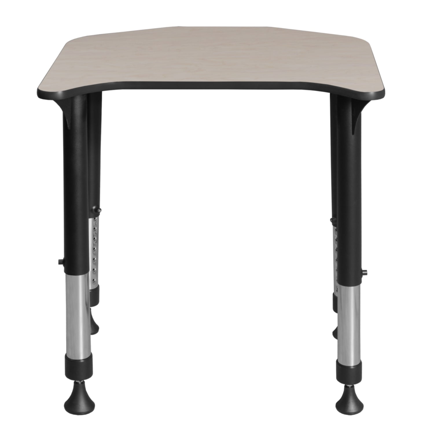 Regency Ferris 26inW Height Adjustable Student Activity Desk, Maple/Black - Image 5