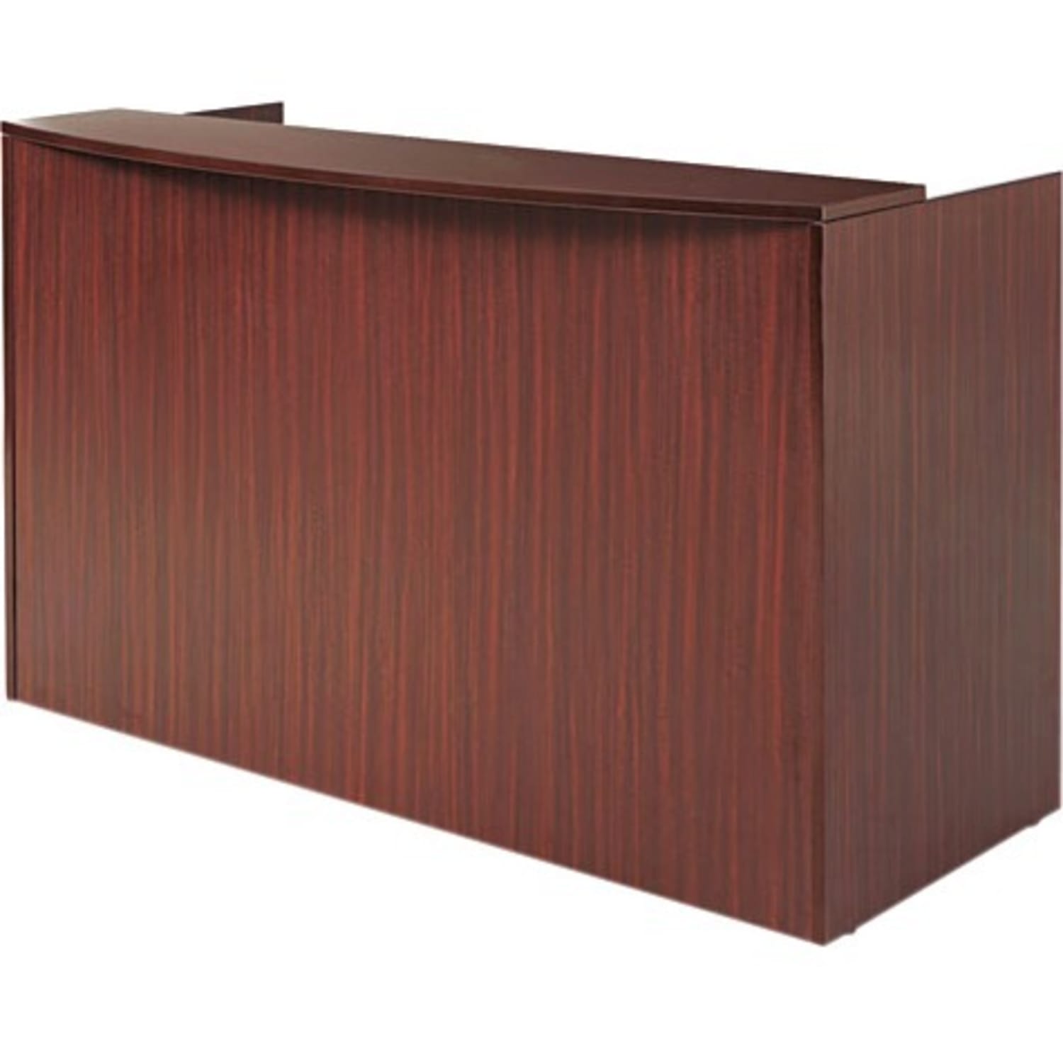 Alera Valencia Series Reception Desk with Transaction Counter - Rectangle Top - 71in Table Topx 35.50in Table Top Depth - VA327236MY - Image 5