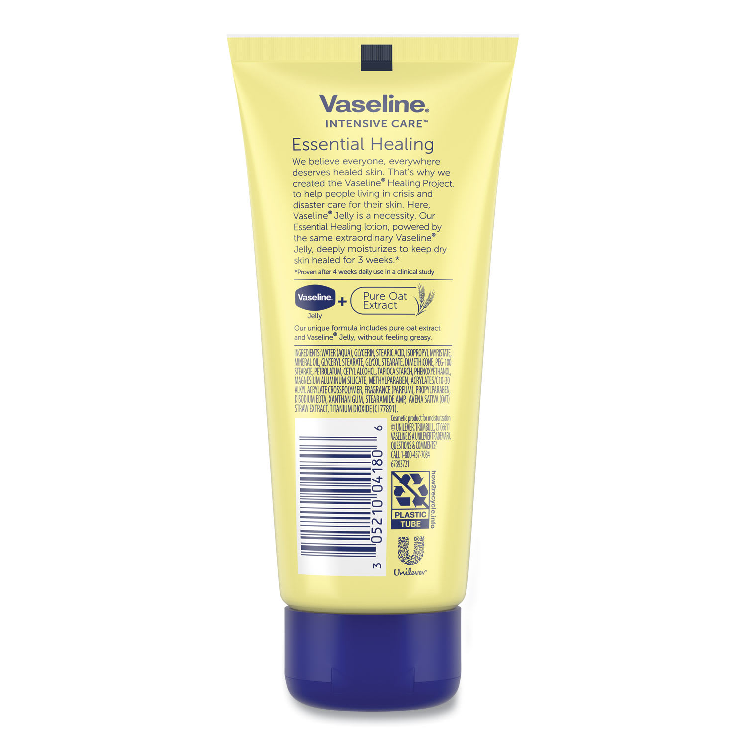 Vaseline Intensive Care Essential Healing Body Lotion, 3.4 oz Squeeze Tube, 12/Carton - Image 3