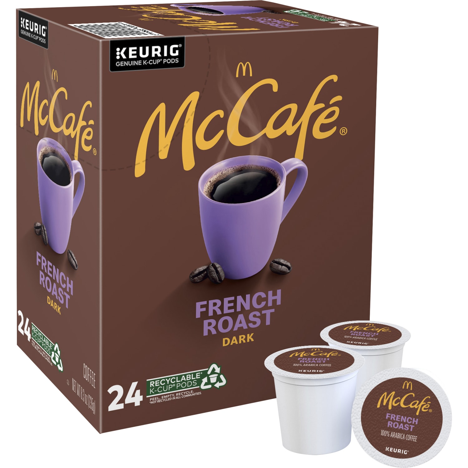 McCafe French Roast Coffee K-Cup Pods, 8.3 Oz, Box Of 24 Pods - Image 4