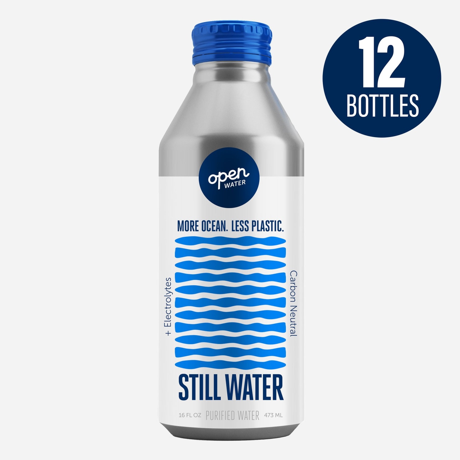 Open Water Still Bottled Water With Electrolytes, 16 Oz, Case Of 12 - Image 3