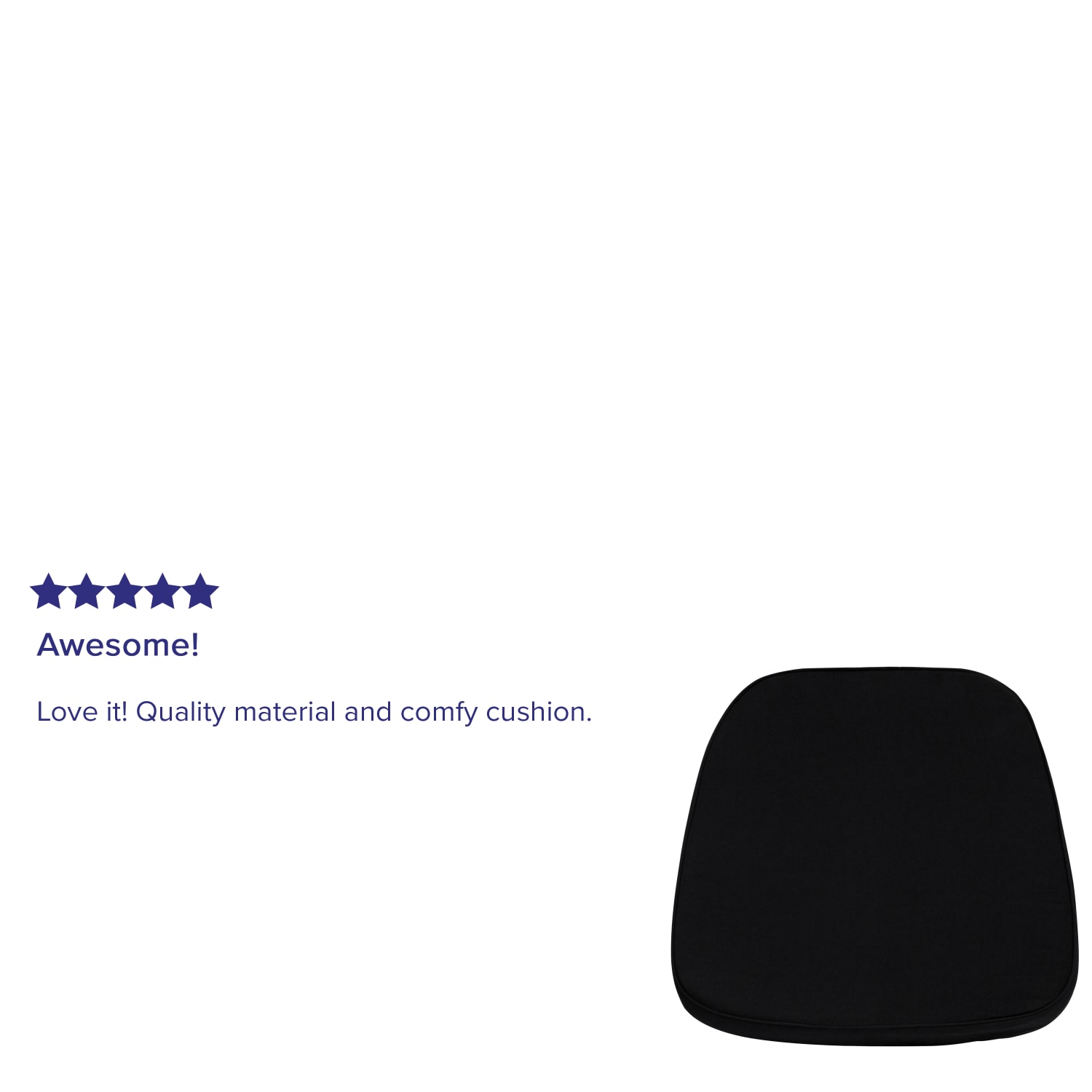 Flash Furniture Soft Fabric Chair Cushion For WoodResin Chiavari Chairs Black PopularChairscom