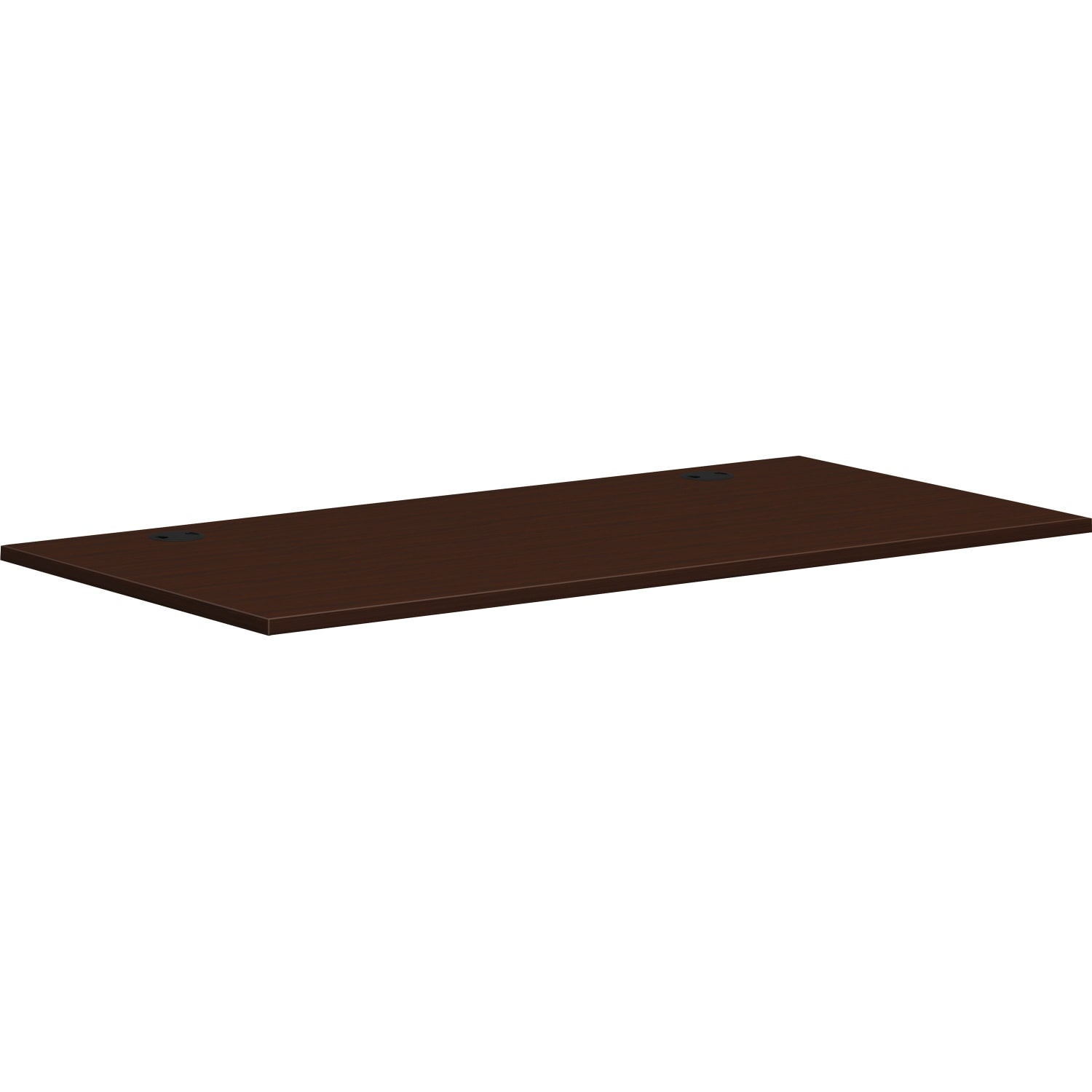 HON Mod 60inW Rectangle Worksurface Desk Top, Mahogany - Image 3
