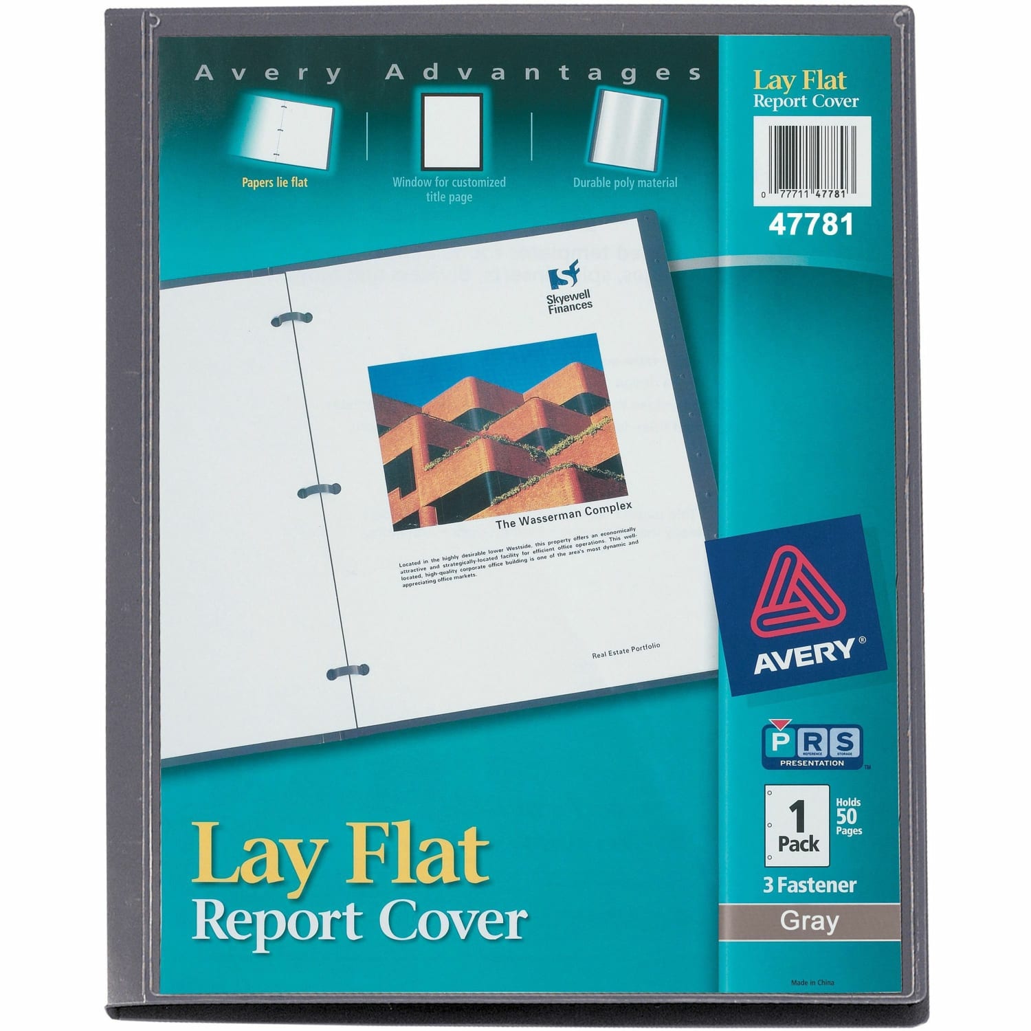 Avery Lay Flat Report Cover, Gray - Image 6