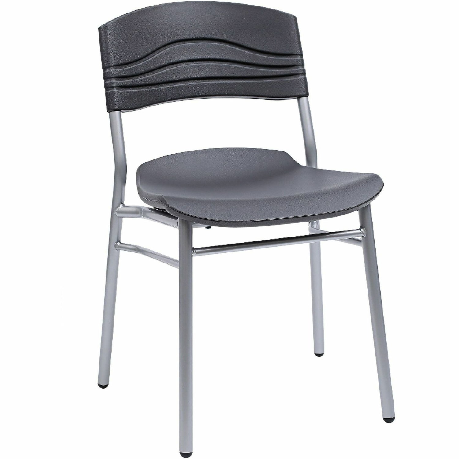 Iceberg CafeWorks Cafe Chairs, Black/Graphite, Set Of 2 - Image 6