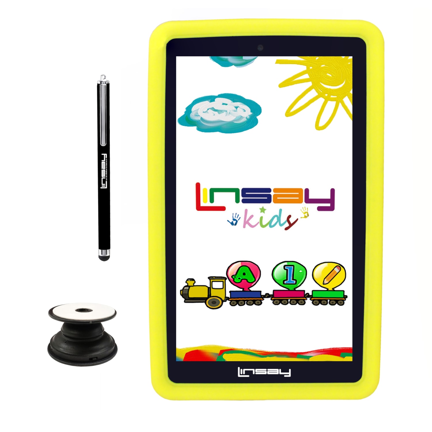 Linsay F7 Tablet, 7in Screen, 2GB Memory, 64GB Storage, Android 13, Kids Yellow LED - Image 4