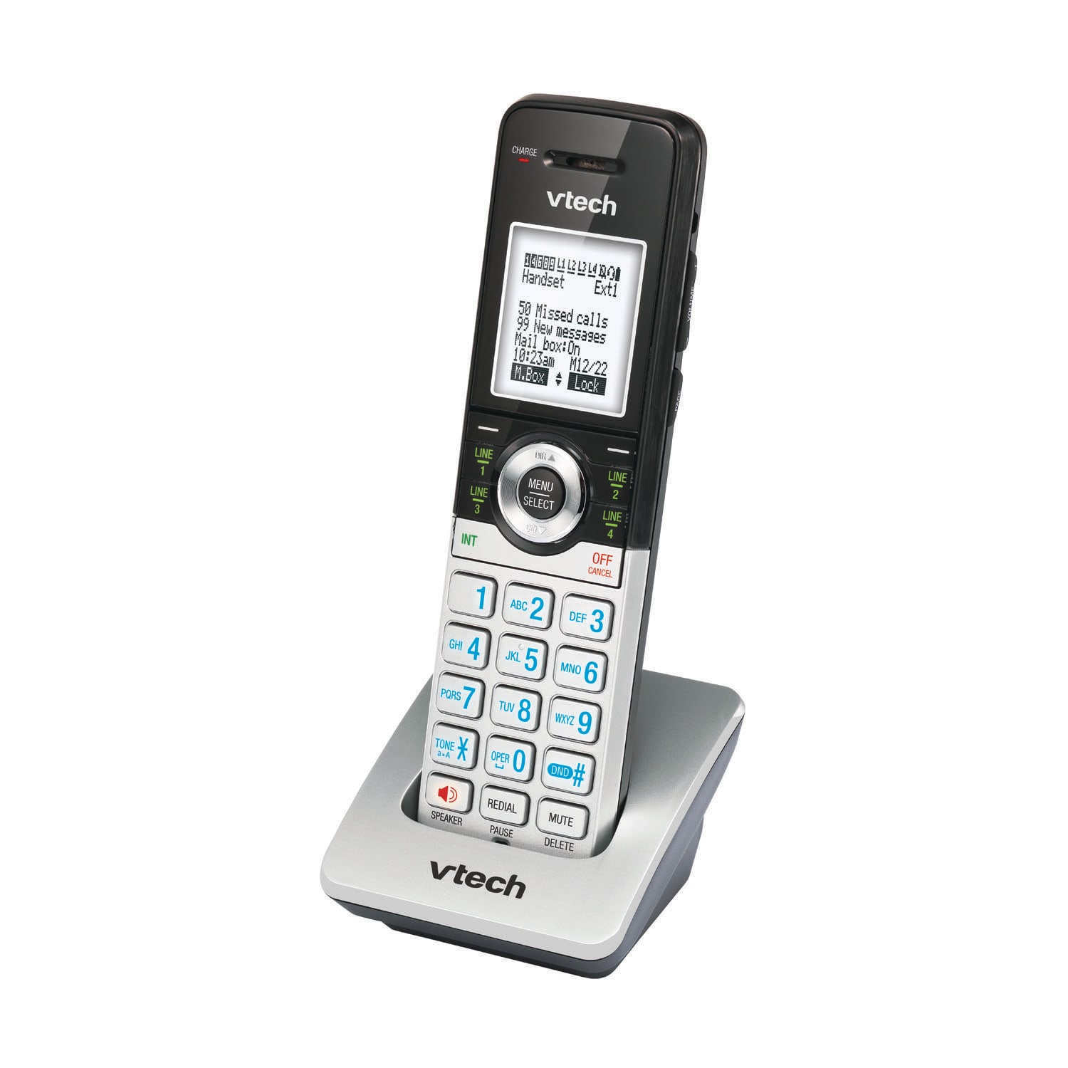 VTech CM18045 Cordless Expansion Handset For VTech CM18455 Small Business Office Phone Systems - Image 4