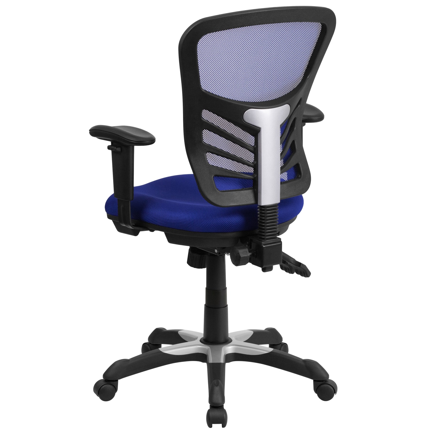 Flash Furniture Ergonomic Mesh Mid Back Swivel Task Chair BlueBlack PopularChairscom