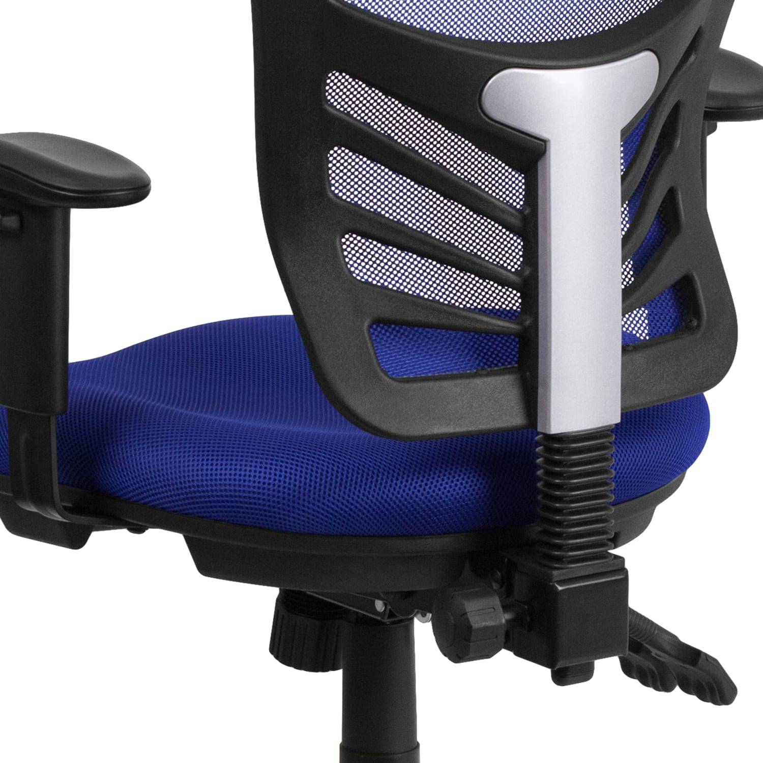 Flash Furniture Ergonomic Mesh Mid Back Swivel Task Chair BlueBlack PopularChairscom