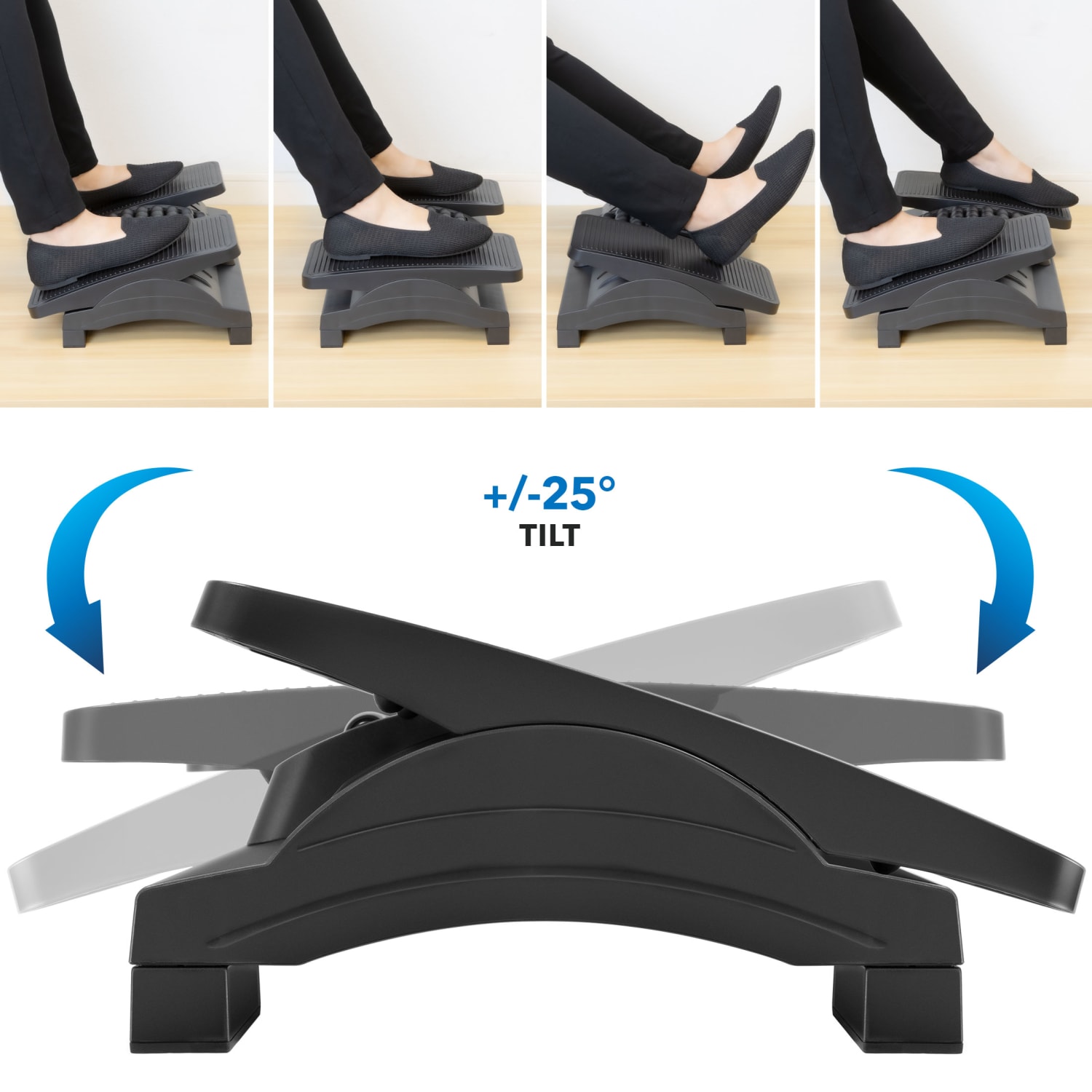MountIt Dual Pedal Ergonomic Footrest 161316in x 6516in Black PopularChairscom Mount It Dual Pedal Ergonomic Footrest 16 1316in x 6 516in Black PopularChairscom