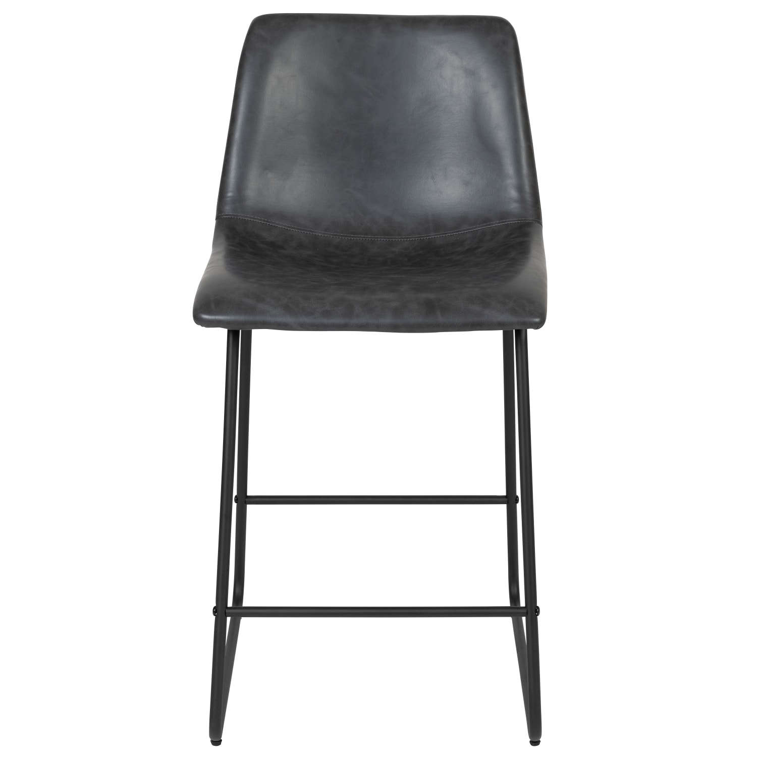 Flash Furniture LeatherSoft™ Faux Leather CounterHeight Bar Stools Gray Set Of 2 Stools PopularChairscom Flash Furniture LeatherSoft™ Faux Leather Counter Height Bar Stools Gray Set Of 2 Stools PopularChairscom