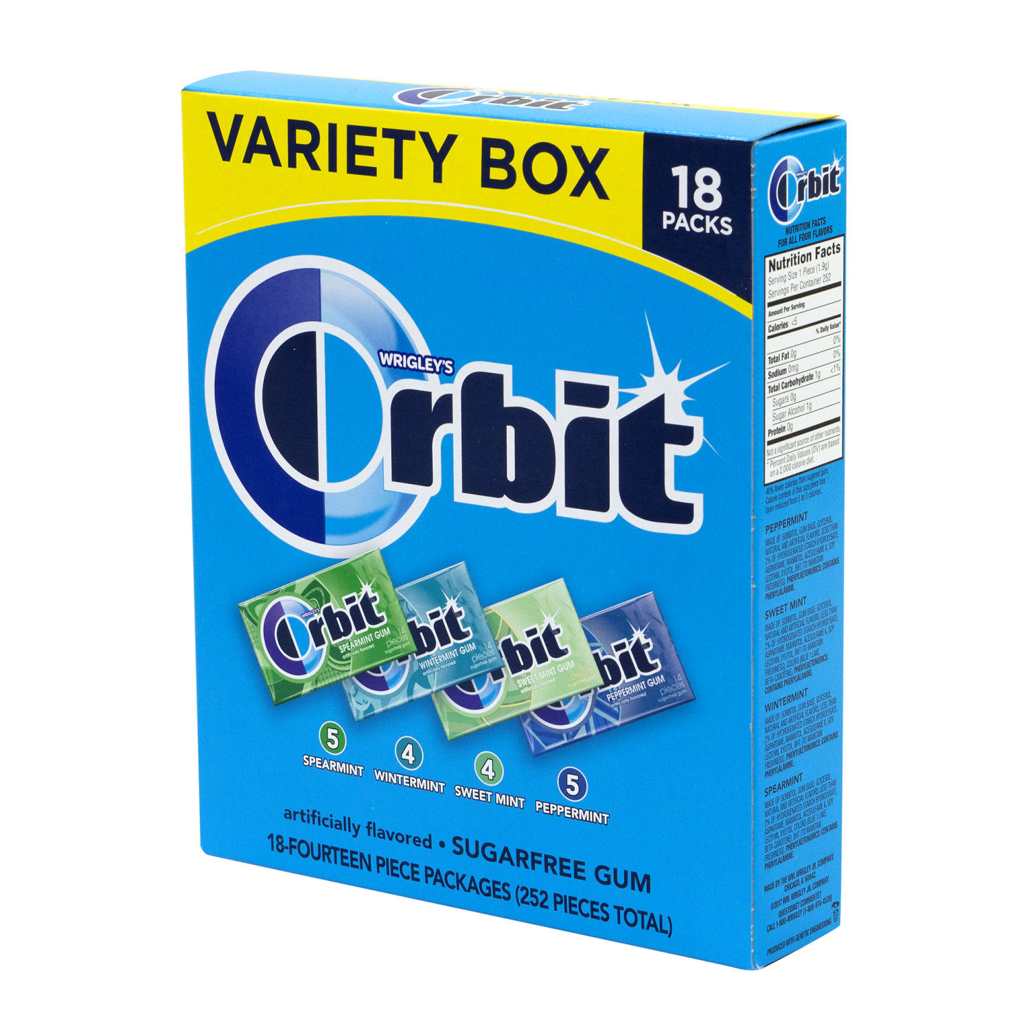Orbit Sugar-Free Mint Gum, Box Of 18 - Image 4