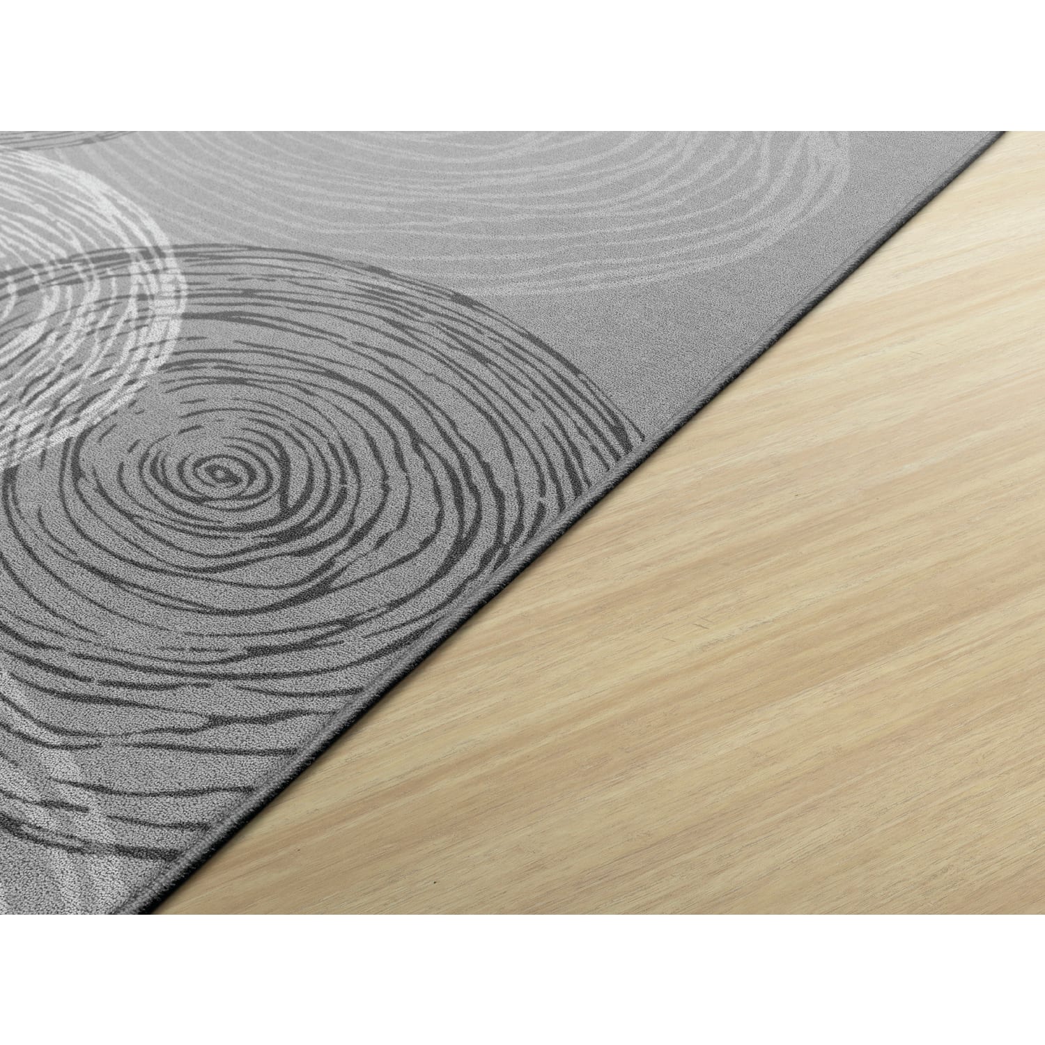 Flagship Carpets Kaleidoscope Rectangular Rug, 72in x 108in, Gray - Image 3