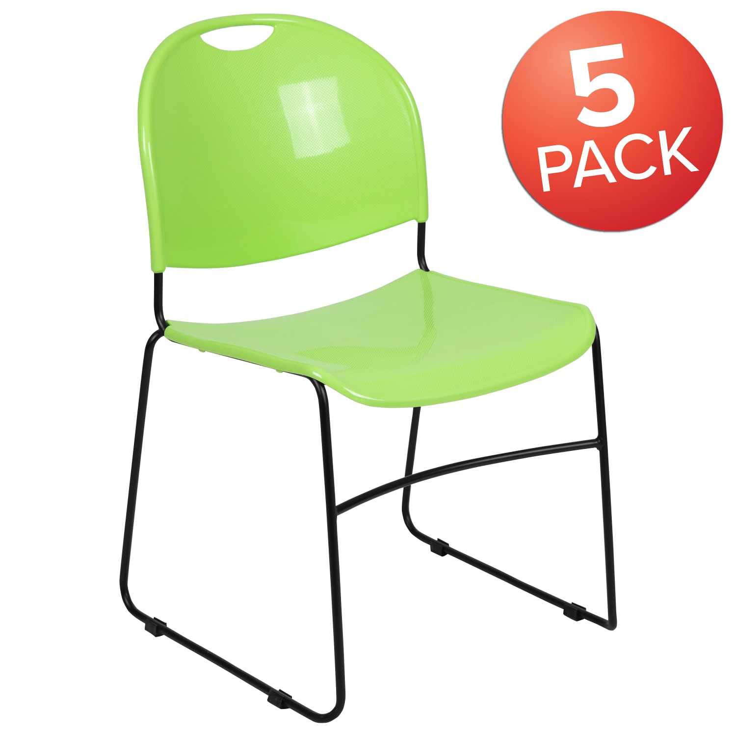 Flash Furniture HERCULES Series UltraCompact Stack Chairs Green Set Of 5 Chairs PopularChairscom Flash Furniture HERCULES Series Ultra Compact Stack Chairs Green Set Of 5 Chairs PopularChairscom