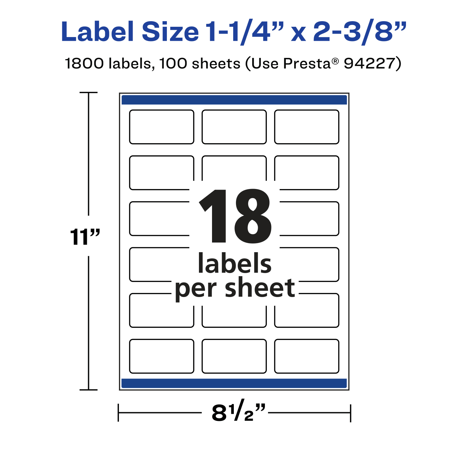 Avery Glossy Permanent Labels With Sure Feed, 94227-CGF100, Rectangle, 1-1/4in x 2-3/8in, Clear, Pack Of 1,800 - Image 6