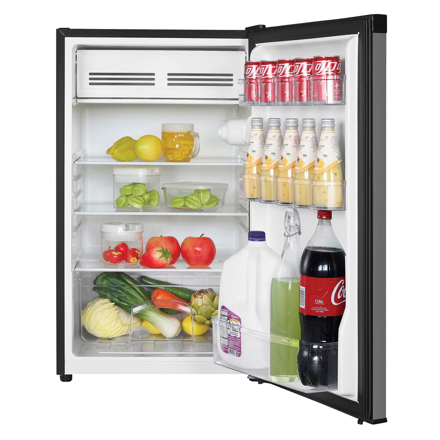 Magic Chef 4.4 Cu. Ft. Compact Refrigerator, Silver - Image 3