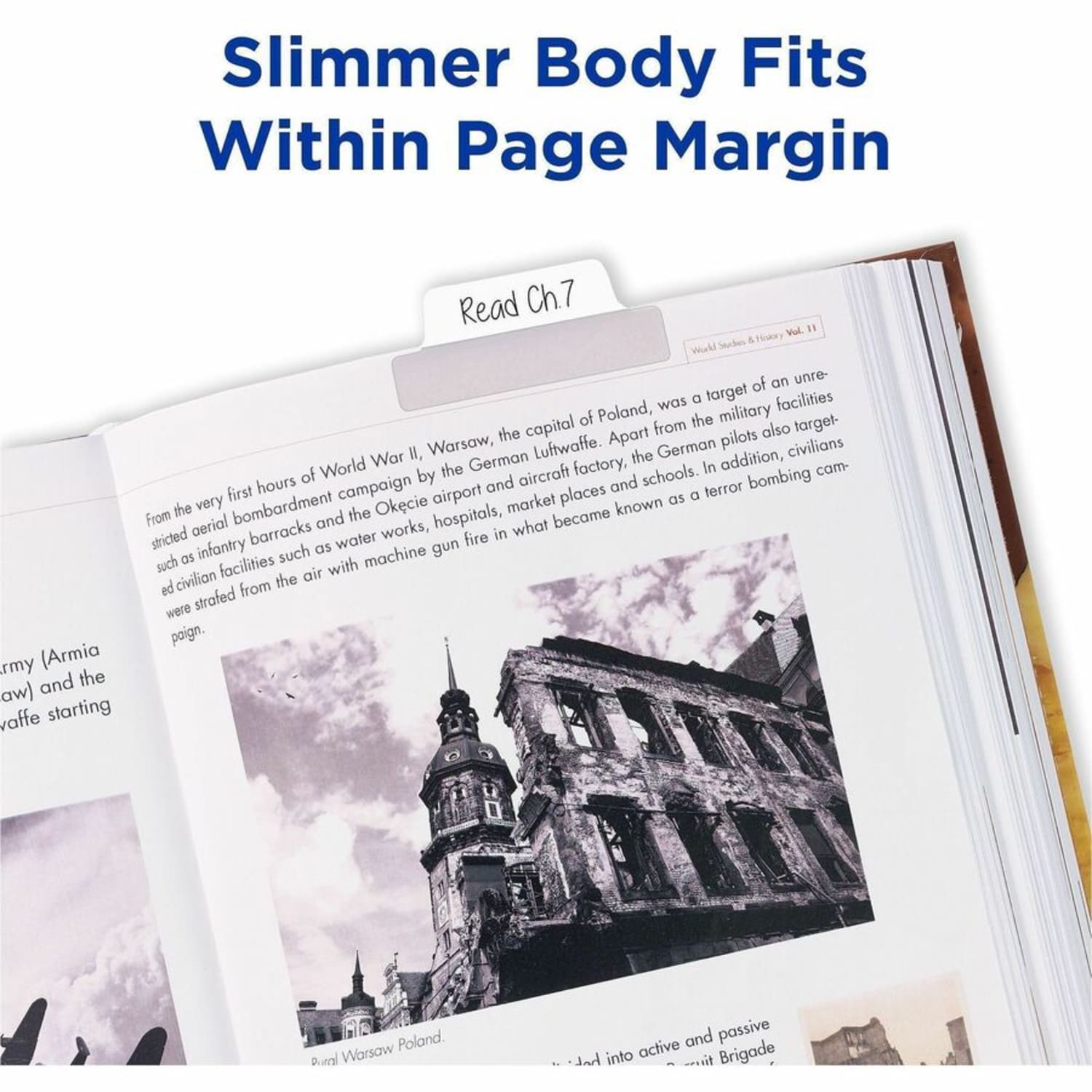 Avery Ultra Tabs Repositionable Margin Tabs - 24 Tab(s) - 6 Tab(s)/Set - Clear Film, White Paper Tab(s) - 24 / Pack - Image 3
