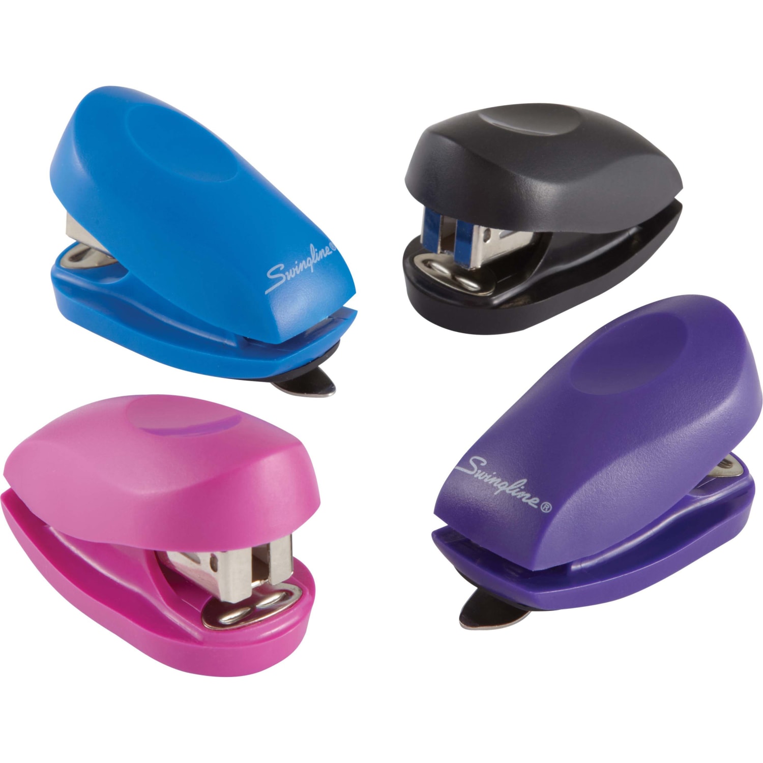 Swingline Tot Stapler, Built-in Staple Remover, 12 Sheets, Purple - 12 Sheets Capacity - 50 Staple Capacity - Mini - 1/4in Staple Size - Purple - Image 5