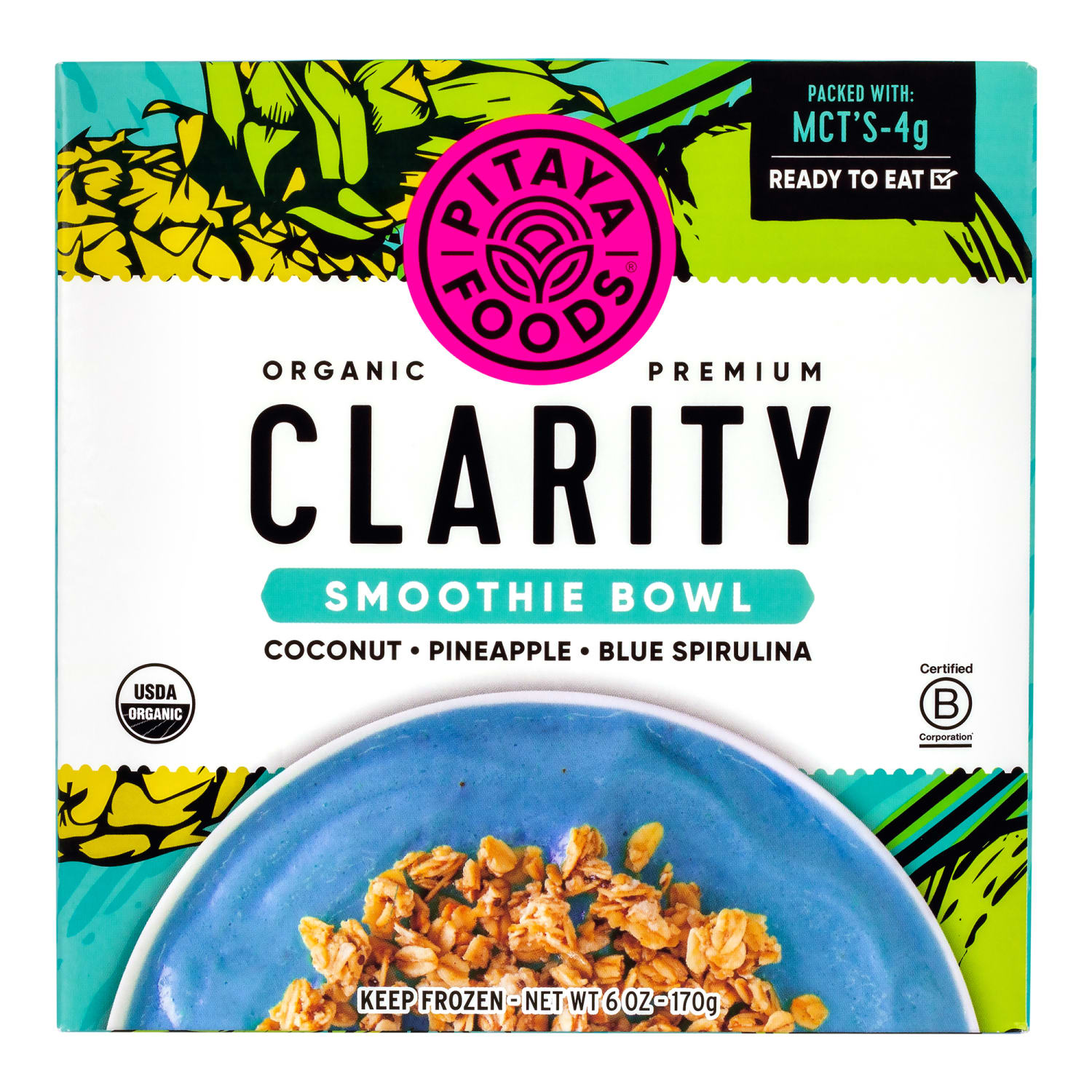 Pitaya Foods Organic Smoothie Bowls, Clarity, 6 Oz, Carton Of 6 Bowls - Image 3