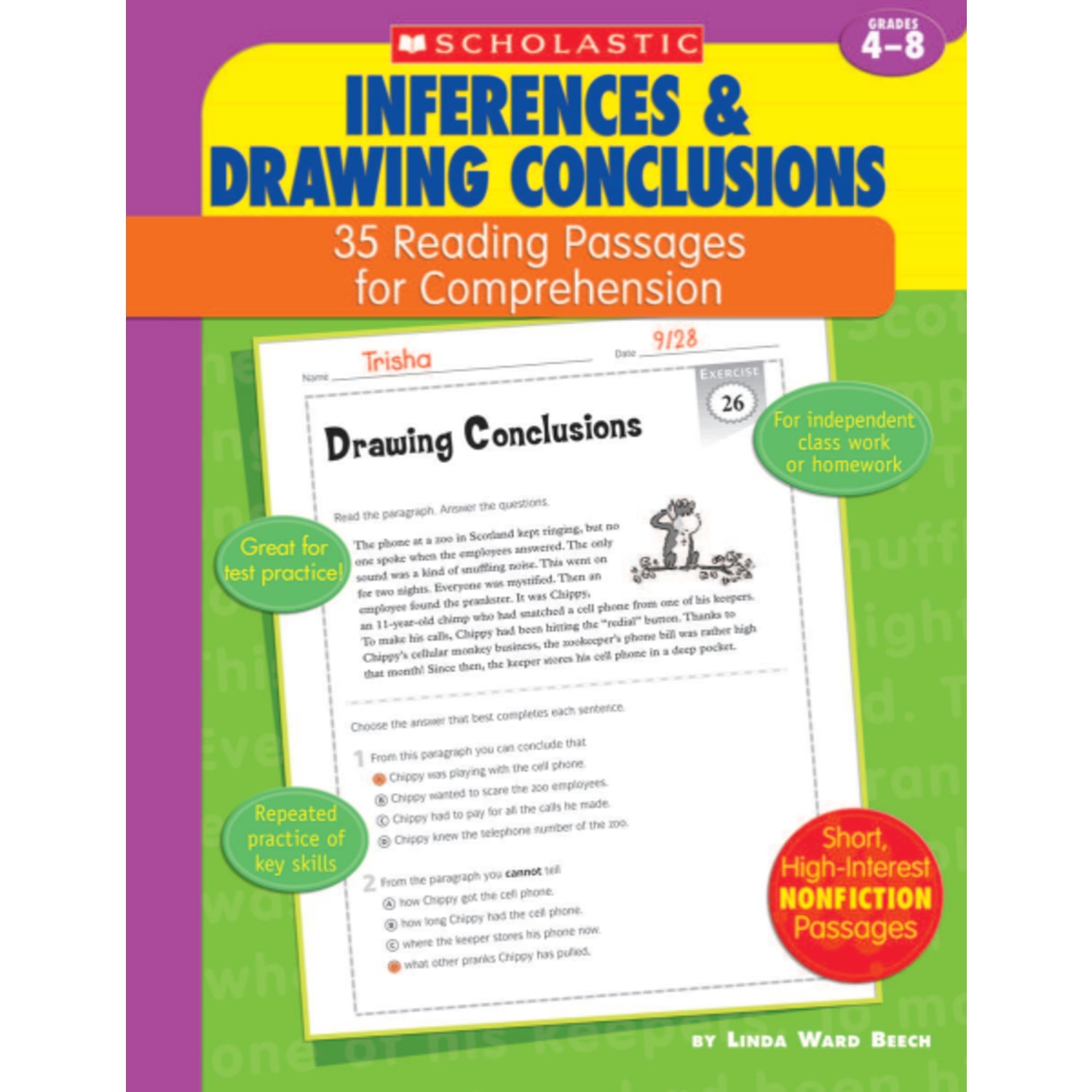 Scholastic Comprehension - Inference - Grades 4-8