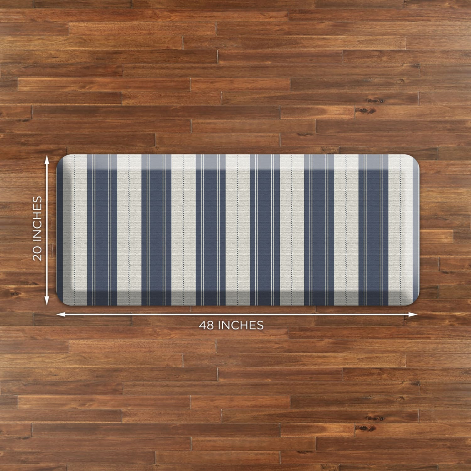 GelPro Designer Comfort Polyurethane Anti-Fatigue Mat For Hard Floors, 20in x 48in, Taylor Blue - Image 5