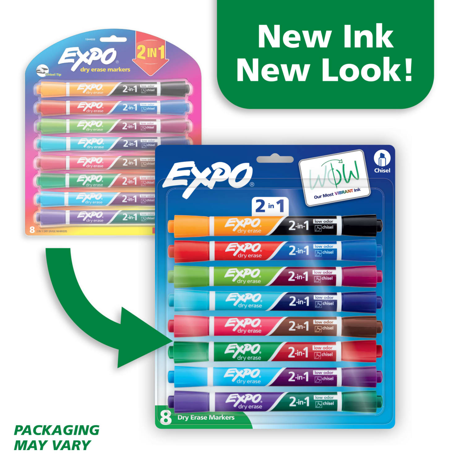 EXPO 2-in-1 Double-Sided Dry Erase Markers, Pack Of 8 - Image 3