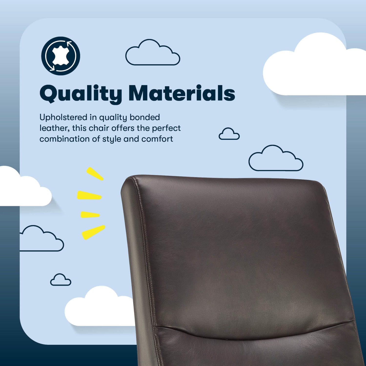 Serta Comfort Modern Ergonomic Bonded Leather HighBack Executive Office Chair Brown PopularChairscom Serta Comfort Modern Ergonomic Bonded Leather High Back Executive Office Chair Brown PopularChairscom