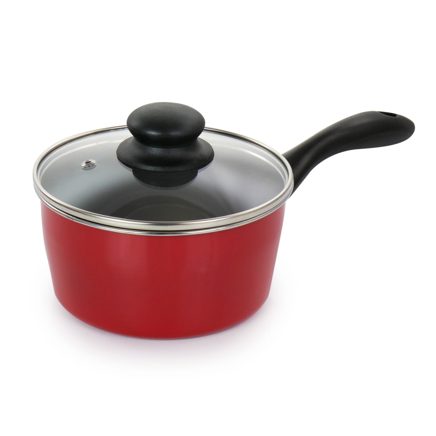 Gibson Home Armada 7-Piece Carbon Steel Non-Stick Cookware Set, Red - Image 4