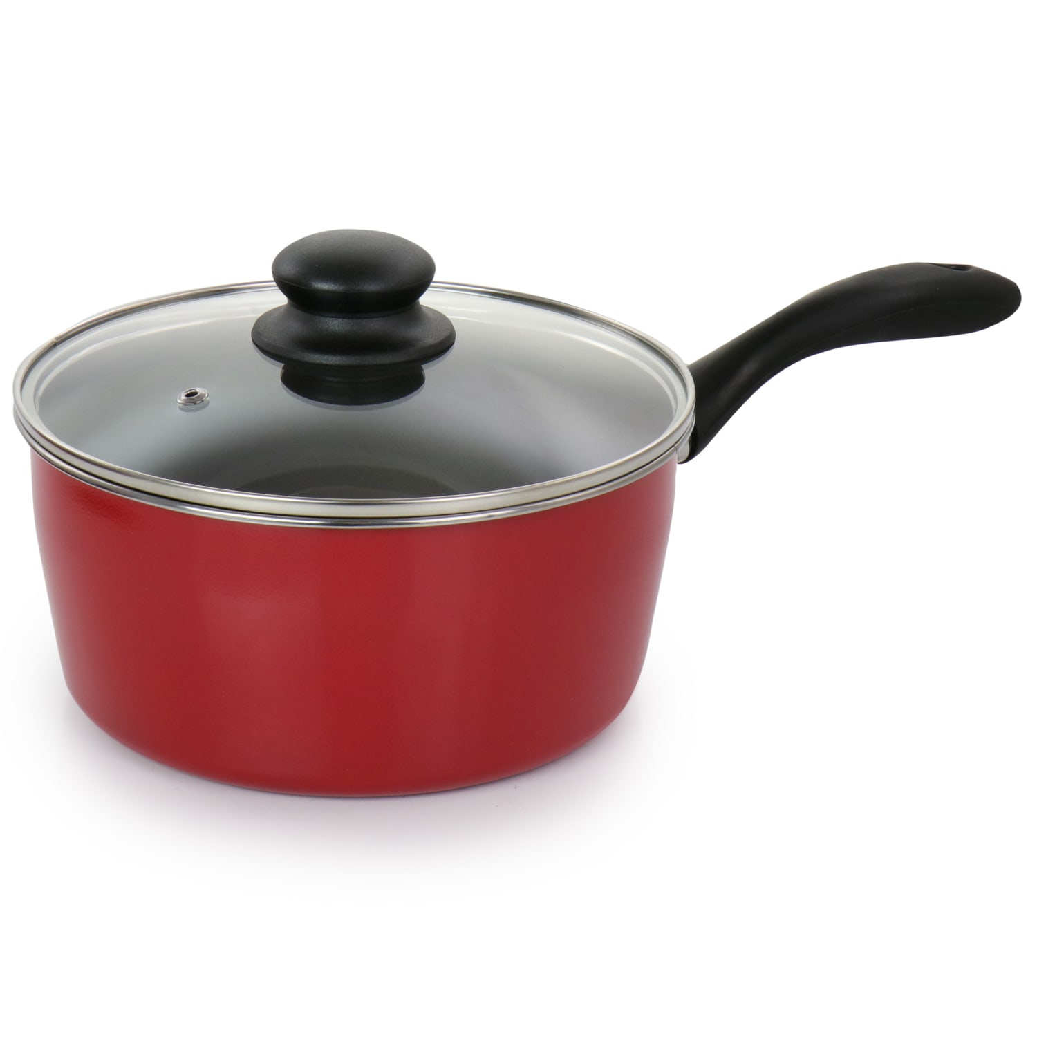 Gibson Home Armada 7-Piece Carbon Steel Non-Stick Cookware Set, Red - Image 5