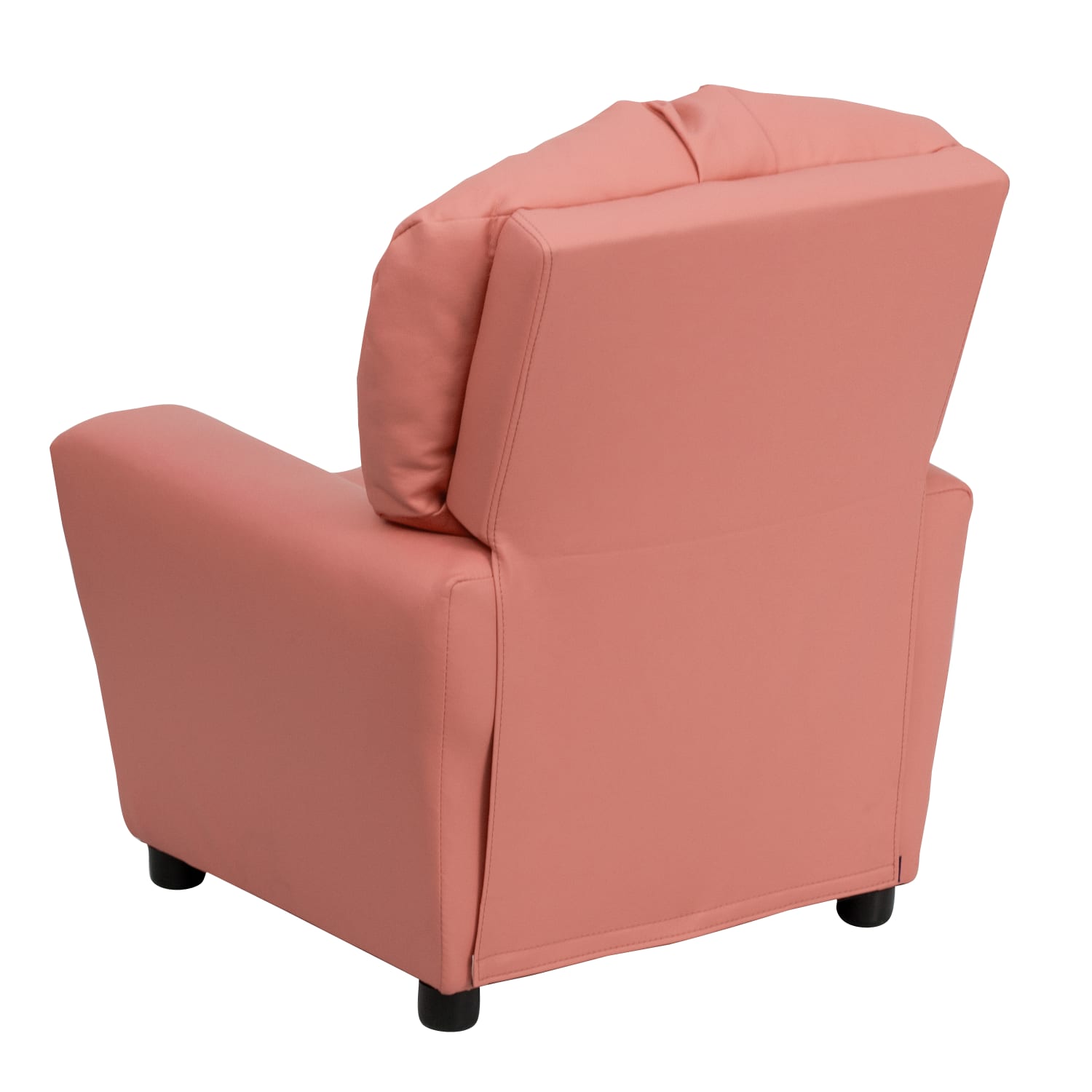 Flash Furniture Contemporary Kids Vinyl Recliner Accent Chair With Cup Holder Pink PopularChairscom