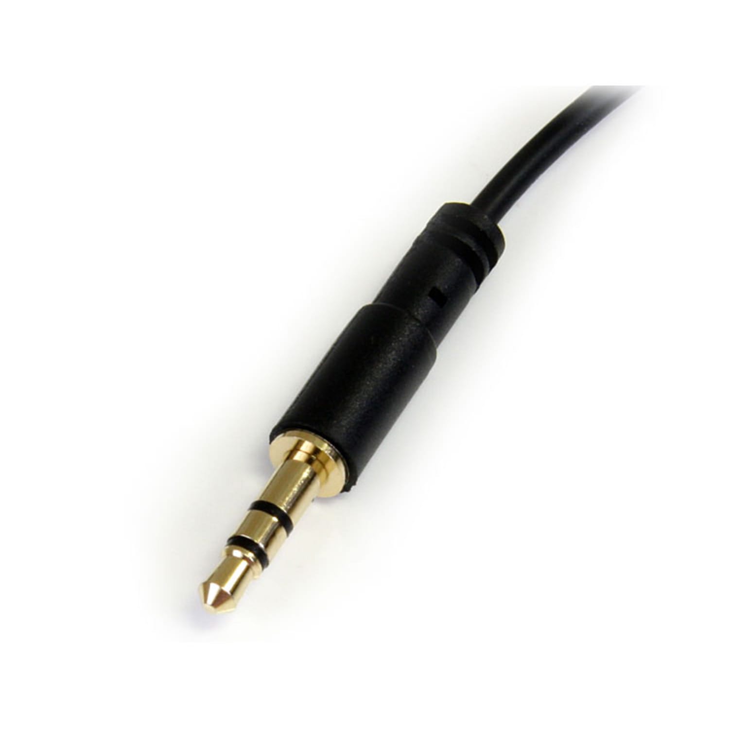 StarTech.com 3 ft Slim 3.5mm to Right Angle Stereo Audio Cable - M/M - Right angle slim 3.5mm cable for mobile audio devices - Image 4