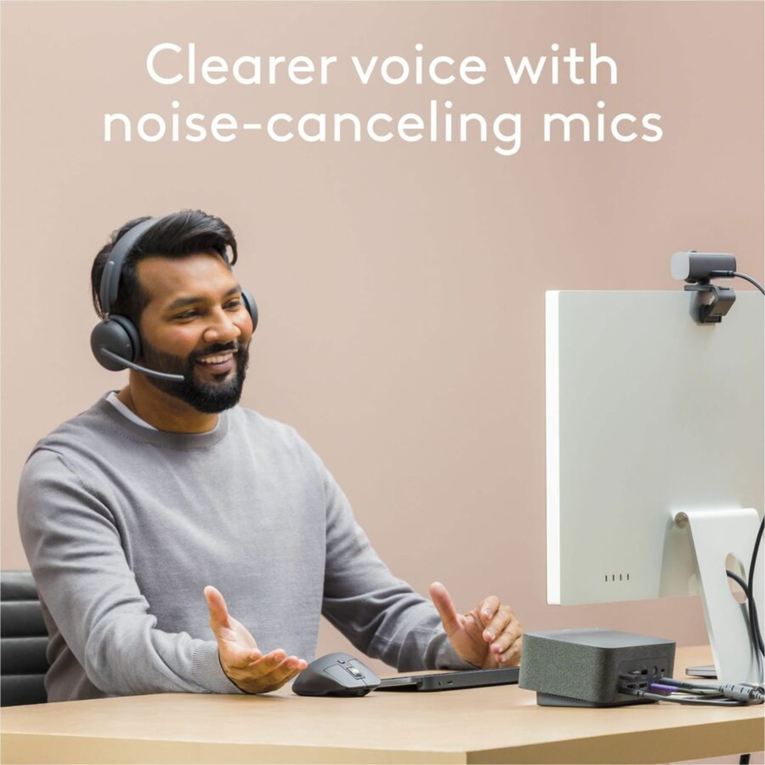 Logitech Zone Wireless 2 Noise Canceling Headset with Hybrid ANC, Bluetooth, Certified for Zoom, Google Meet, Google Voice, 981001435 - Image 5