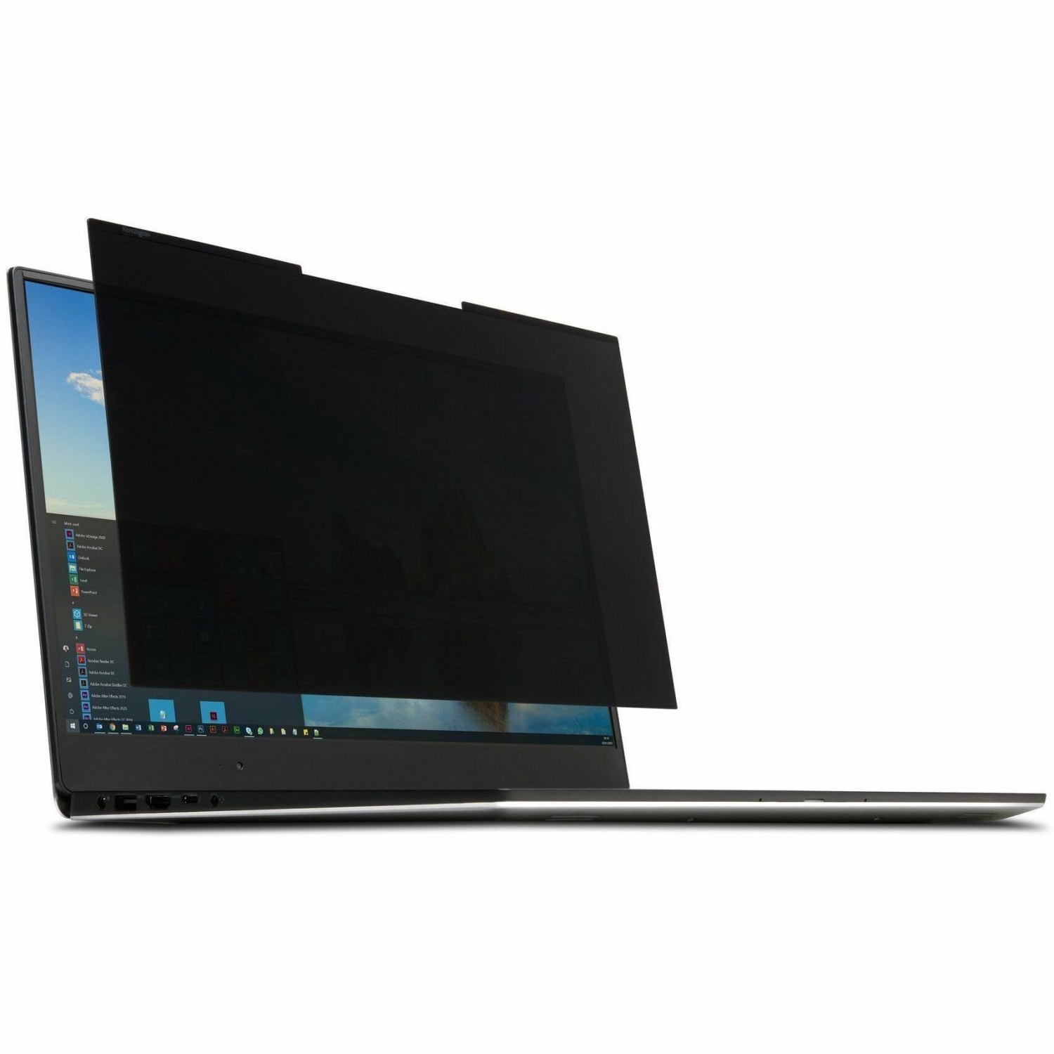 Kensington MagPro 13.3in Laptop Privacy Screen with Magnetic Strip - For 13.3in Widescreen LCD Notebook - 16:9 - Scratch Resistant, Fingerprint Resistant, Damage Resistant - Polyethylene Terephthalate (PET) - Anti-glare - 1 Each - TAA Compliant - Image 3