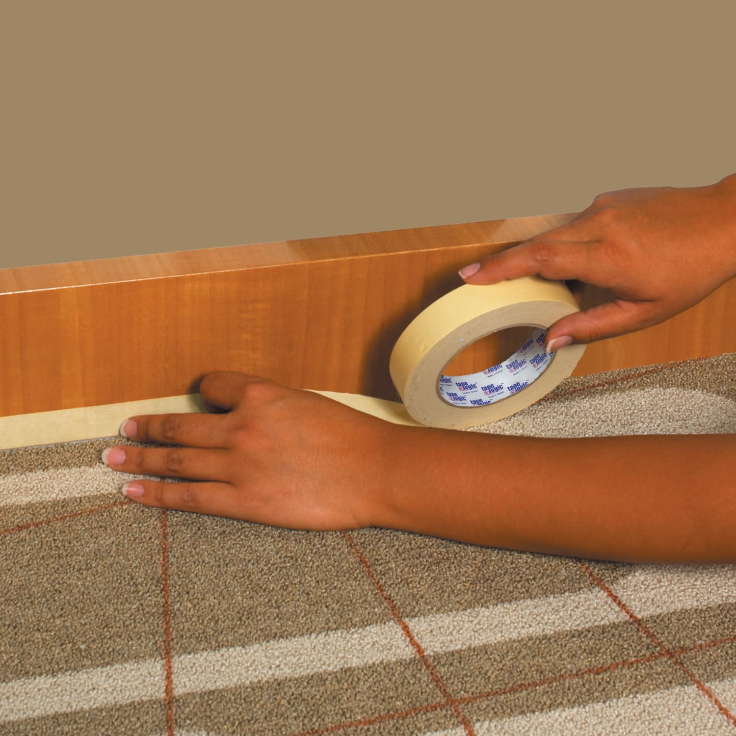 Tape Logic 2600 Masking Tape, 3in Core, 1in x 180ft, Natural, Pack Of 36 - Image 4