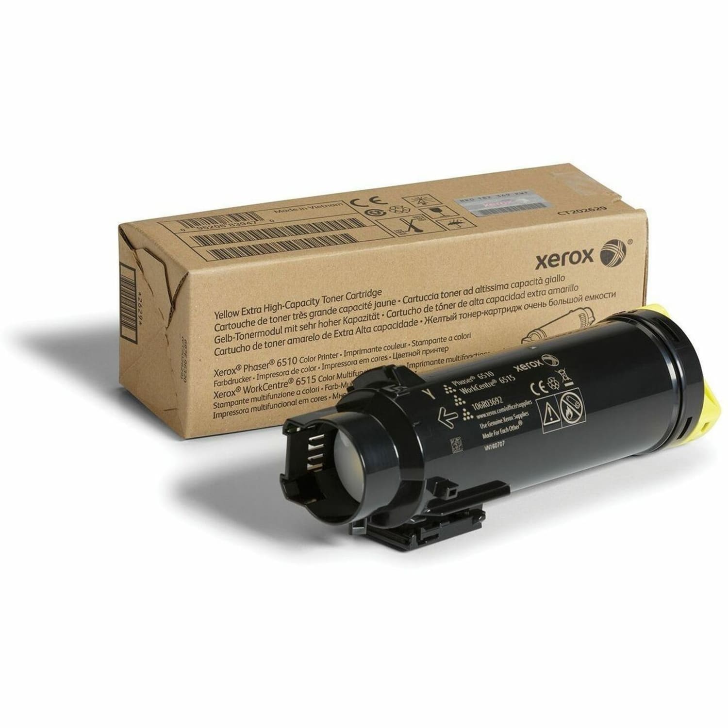 Xerox 6510 Yellow Extra-High Yield Toner Cartridge, 106R03692 - Image 3
