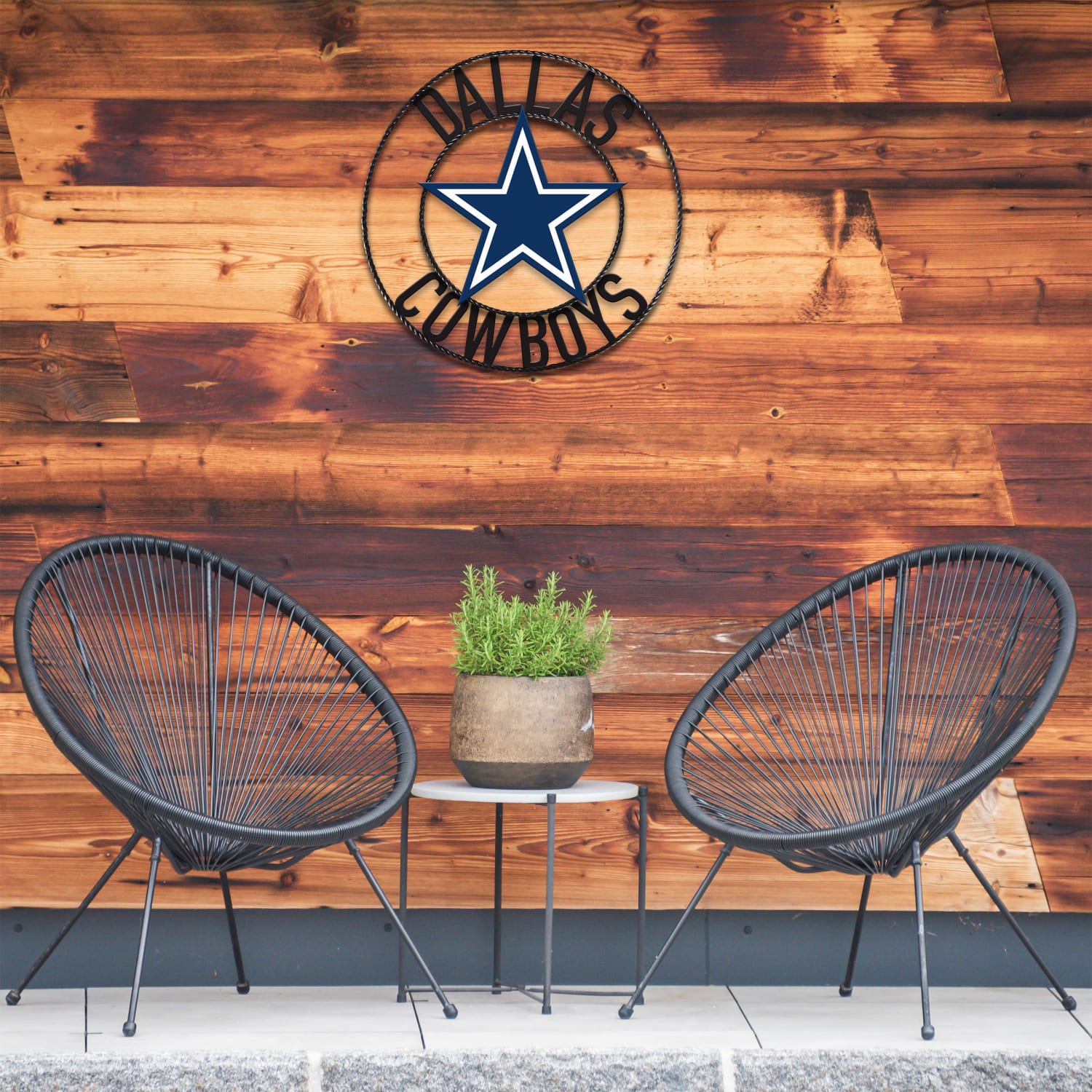 Imperial NFL Wrought Iron Wall Art, 24inH x 24inW x 1/2inD, Dallas Cowboys - Image 4