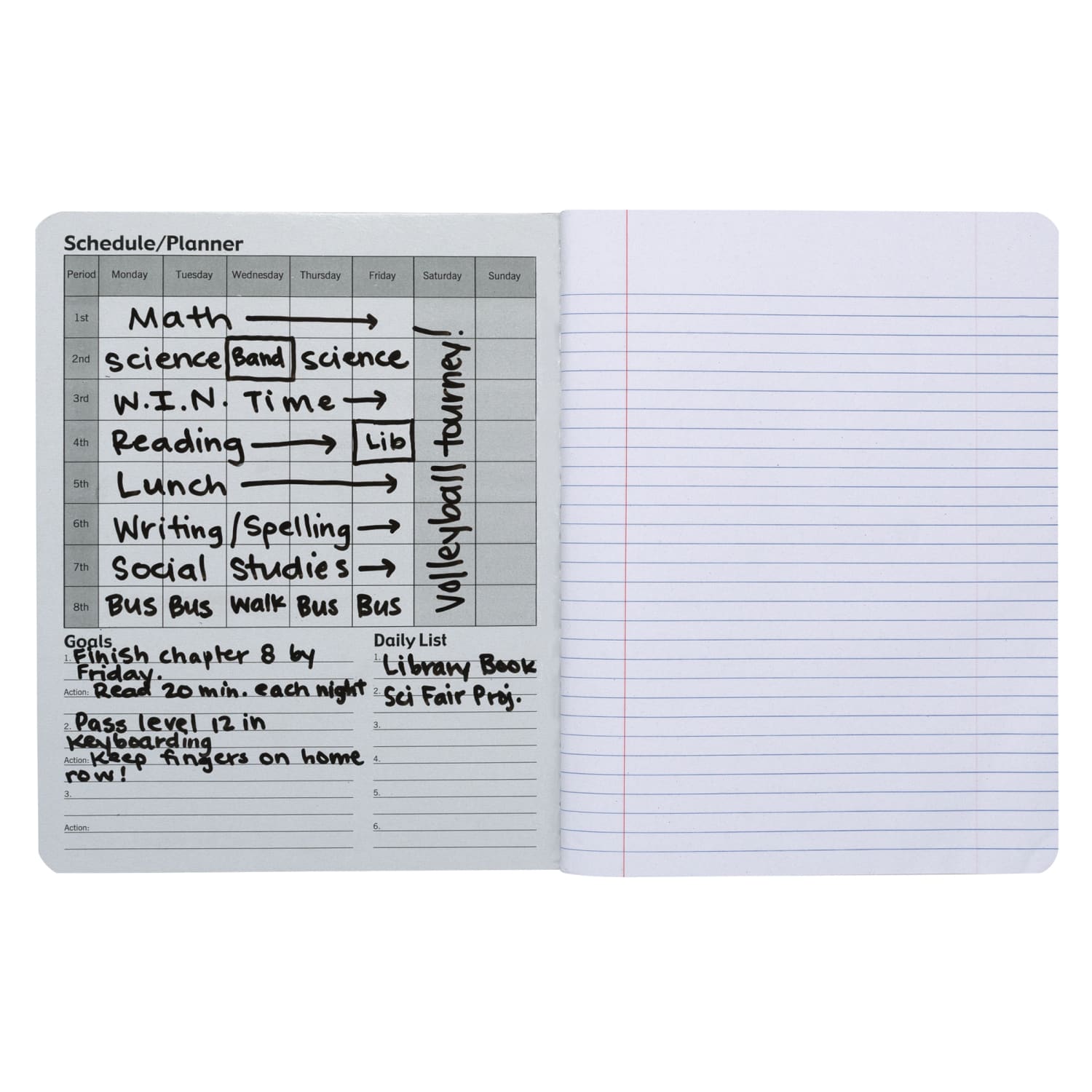Pacon Composition Books With Dry Erase Surfaces, 9-3/4in x 7-1/2in, Black Marble, 100 Sheets/200 Pages, Pack Of 6 Books - Image 4
