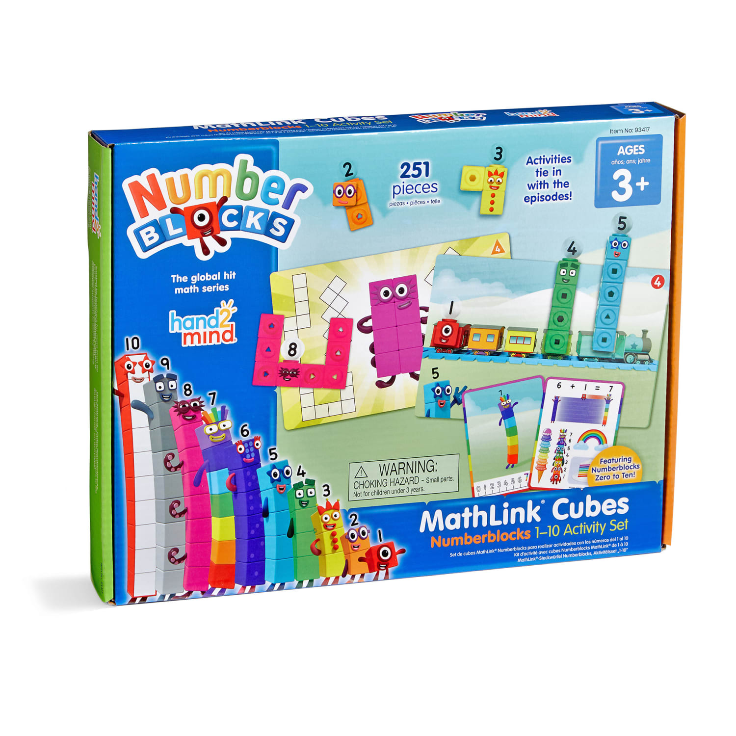 Hand2Mind Numberblocks Mathlink Cubes 1-10 Activity Set - Image 5