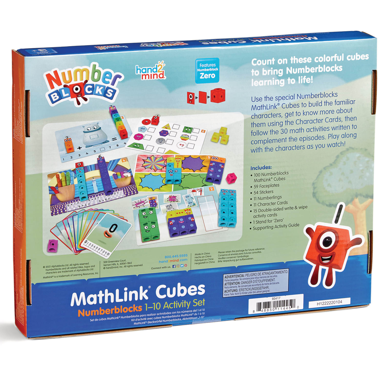 Hand2Mind Numberblocks Mathlink Cubes 1-10 Activity Set - Image 6