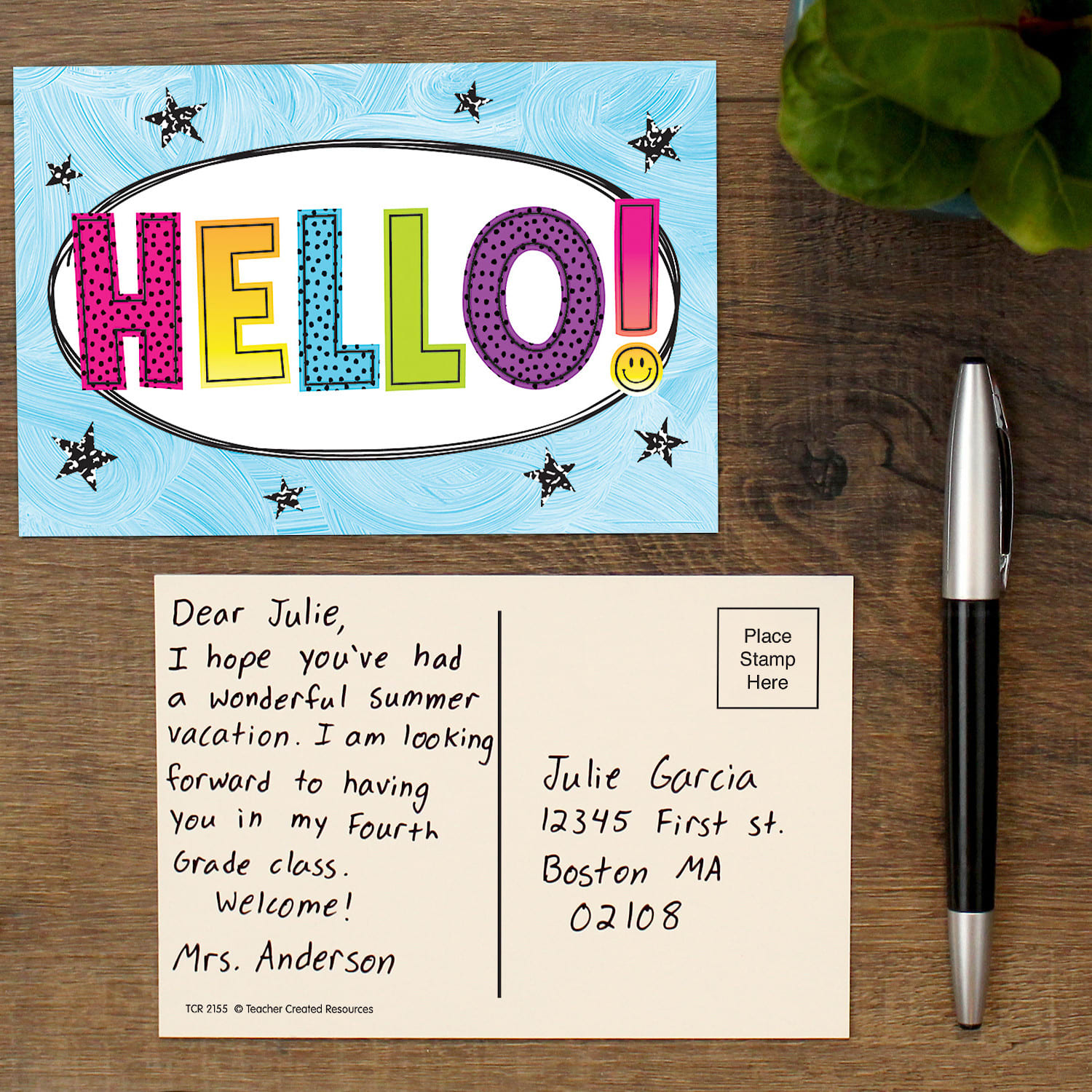 Teacher Created Resources Brights 4Ever Hello Postcards, 30 Per Pack, Set Of 6 Packs - Image 5