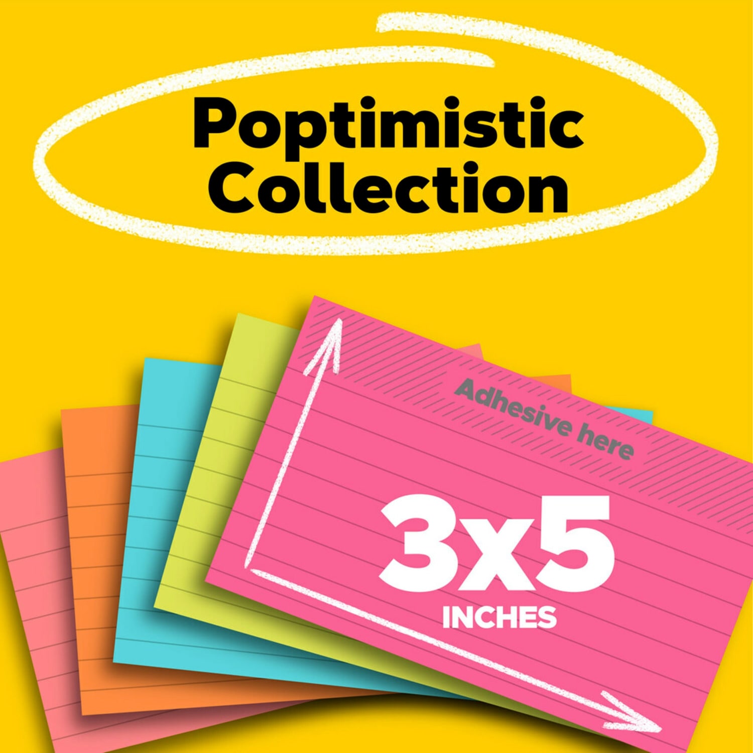 Post-it Notes, 5 Pads, 3 in x 5 in, Clean Removal, School Supplies and Office Products, Sticky Notes - 6355AN - Image 3