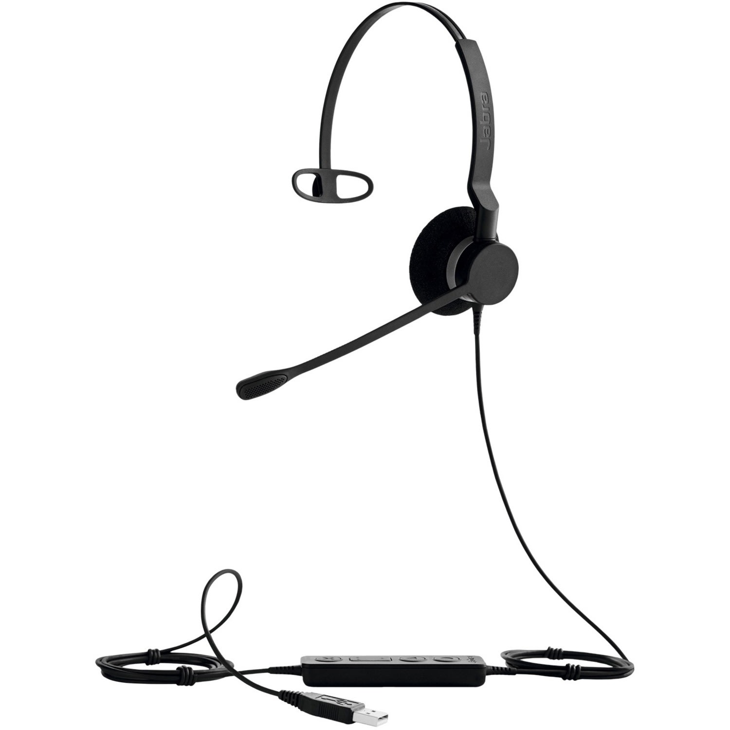 Jabra BIZ 2300 USB UC Wired Mono Headset - Mono - USB - Wired - Over-the-head - Monaural - Supra-aural - 2393829109 - Image 3