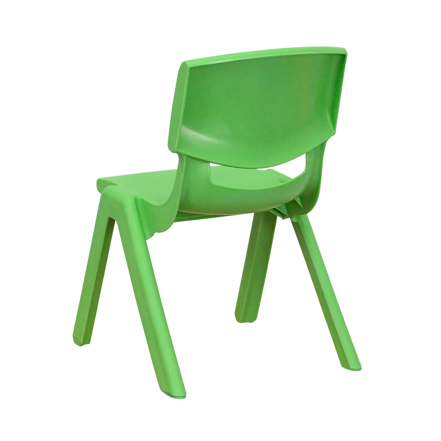 Flash Furniture Plastic Stackable School Chairs With 10 12in Seat Height Green Set Of 2 Chairs PopularChairscom