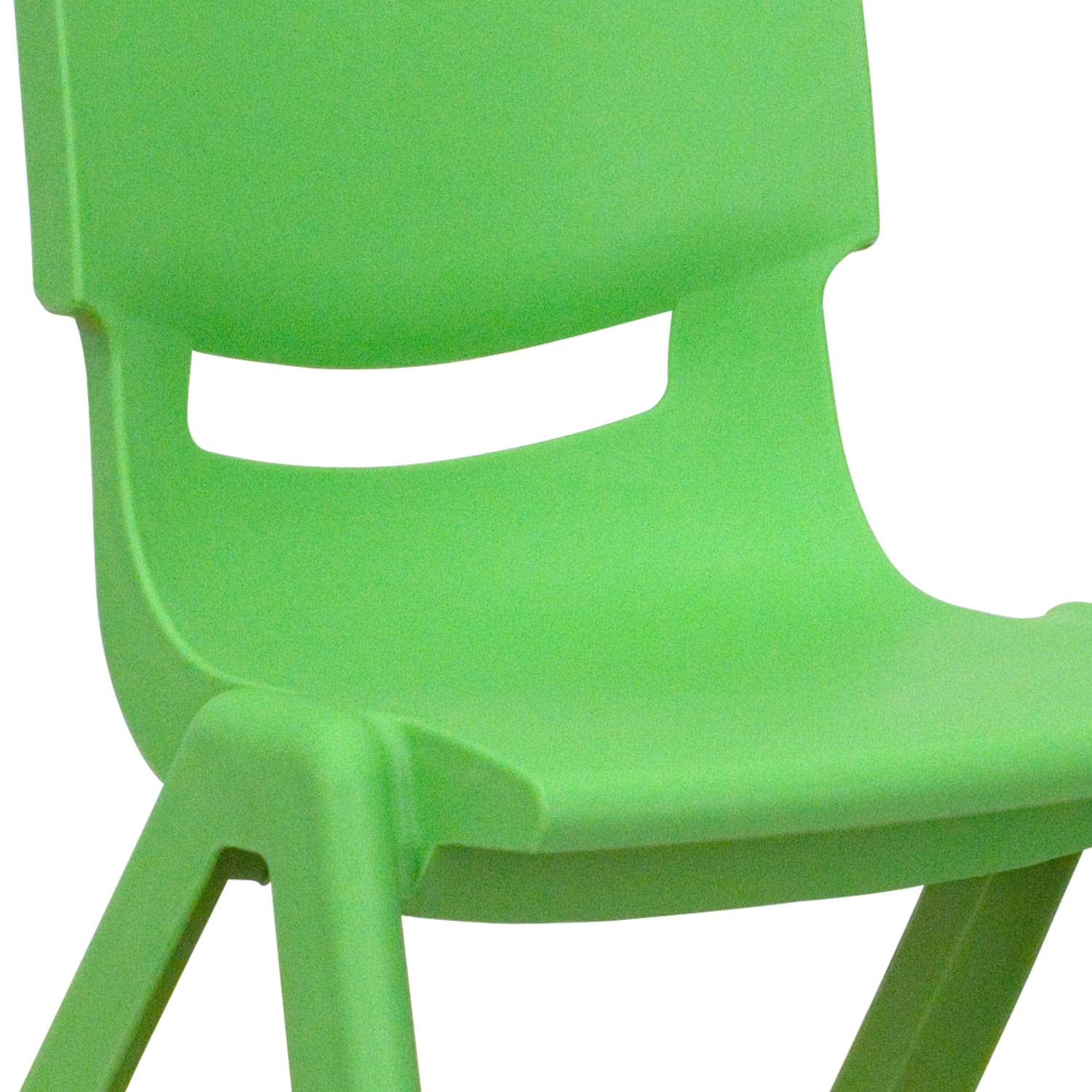 Flash Furniture Plastic Stackable School Chairs With 10 12in Seat Height Green Set Of 2 Chairs PopularChairscom