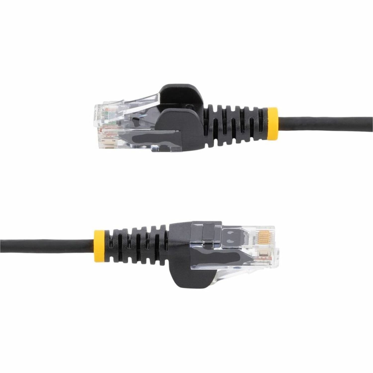StarTech.com 1ft CAT6 Cable - Slim CAT6 Patch Cord - Black- Snagless RJ45 Connectors - Gigabit Ethernet Cable - 28 AWG - LSZH (N6PAT1BKS) - Image 5