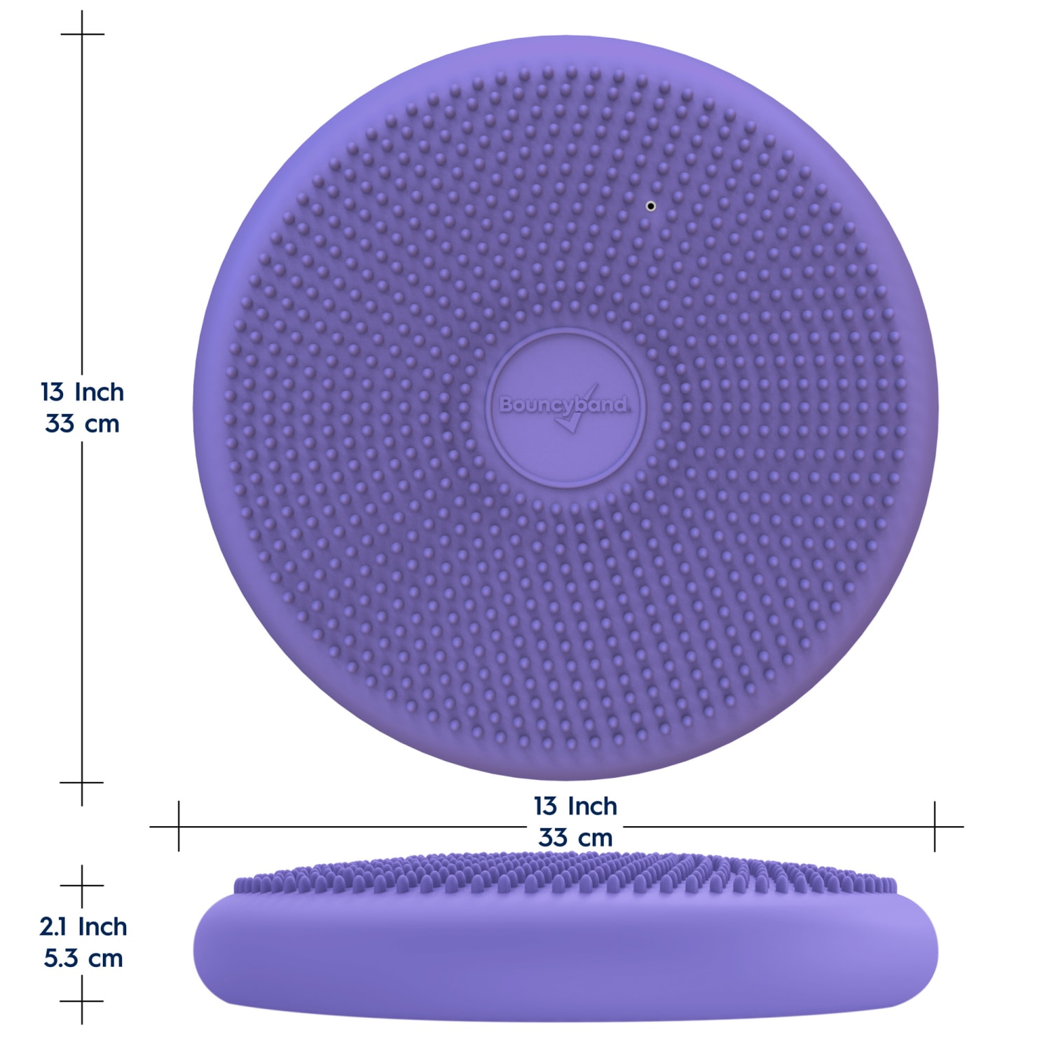 Bouncyband Big Wiggle Seat Sensory Cushion, 13in, Purple - Image 5